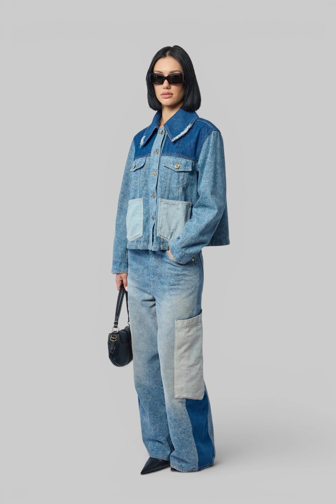 Ganni - Vintage Patchwork Denim Jacket - LABELS