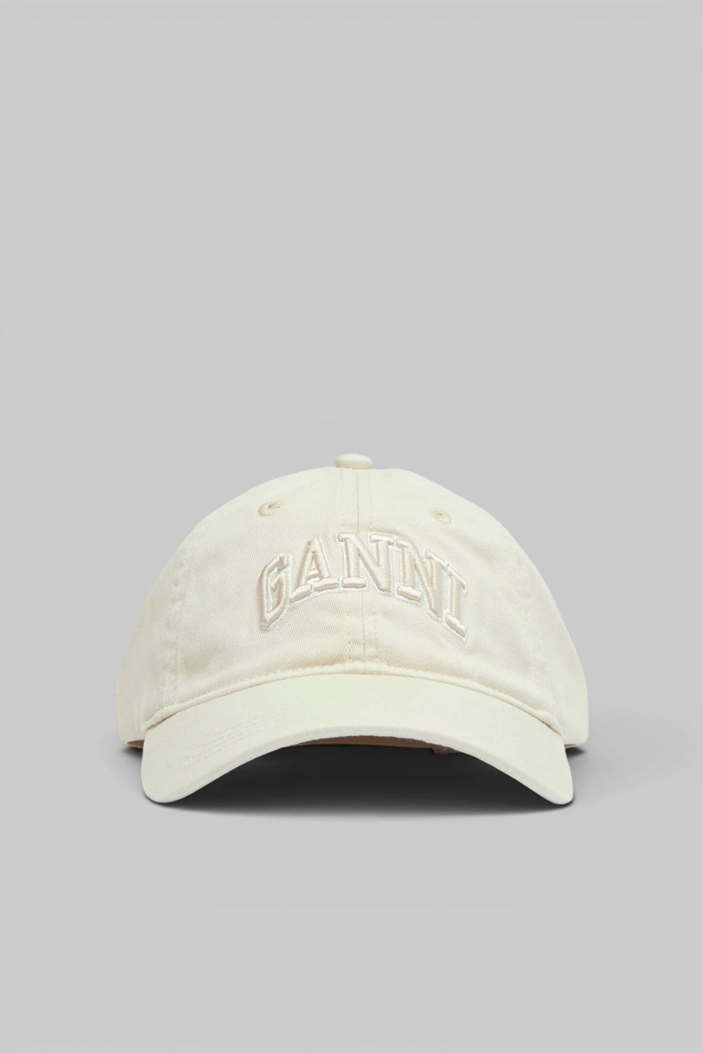Ganni - Washed Cotton Canvas Cap Emb - LABELS