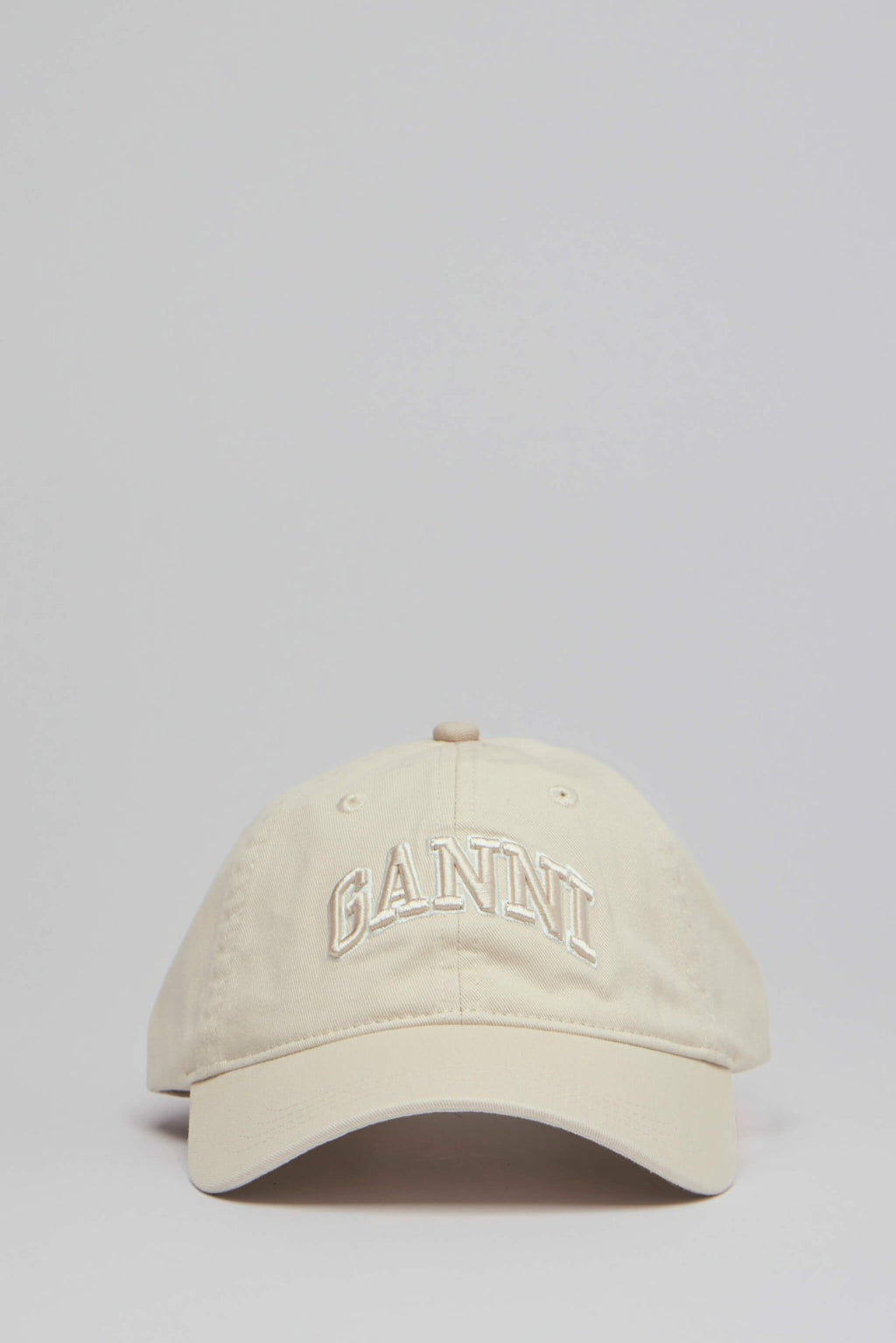 Ganni - Washed Cotton Canvas Cap Emb - LABELS