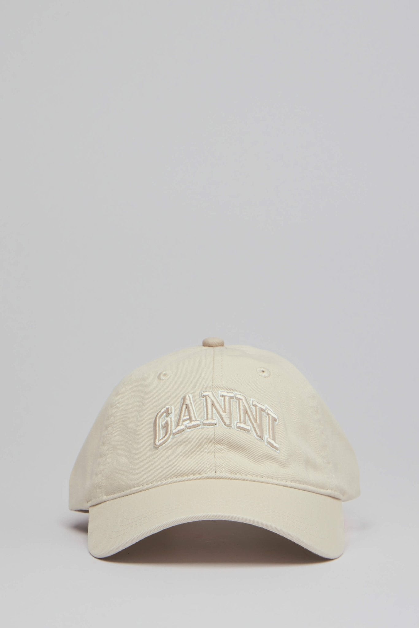 Ganni - Washed Cotton Canvas Cap Emb - LABELS