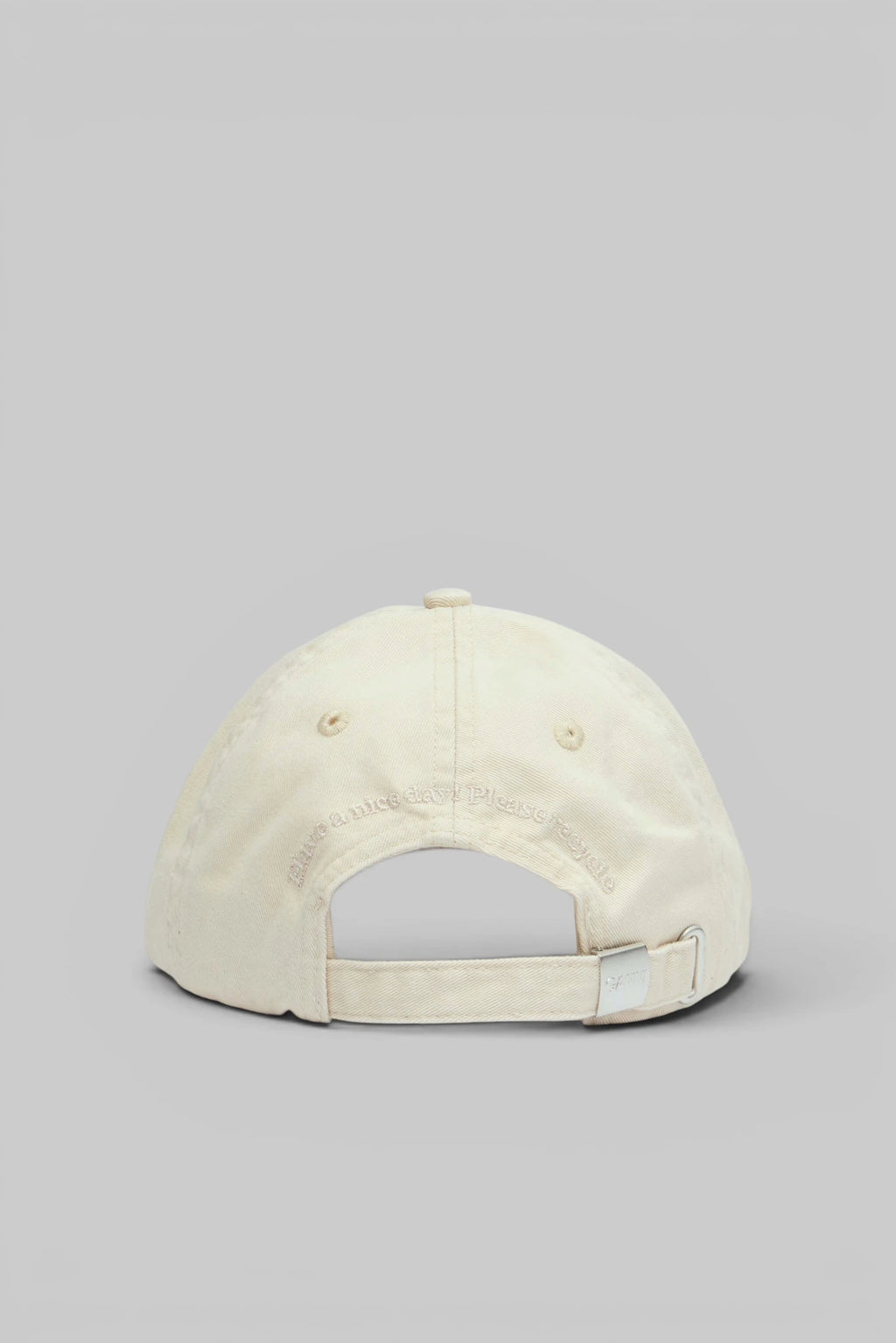 Ganni - Washed Cotton Canvas Cap Emb - LABELS