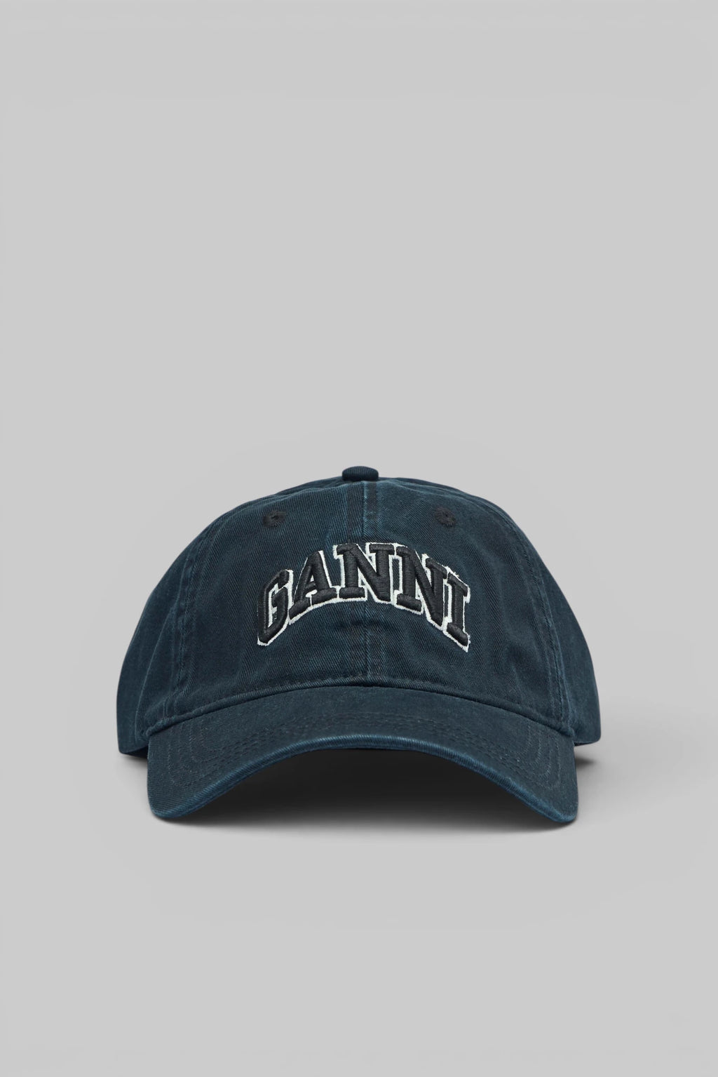 Ganni - Washed Cotton Canvas Cap Emb - LABELS