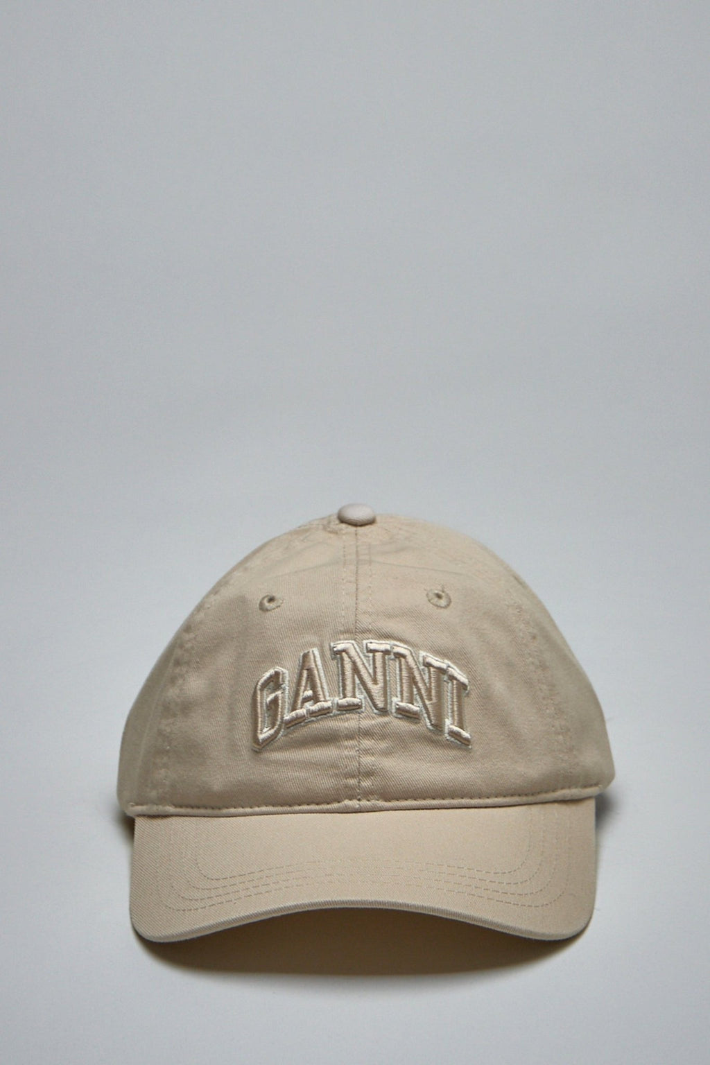 Ganni - Washed Cotton Canvas Cap Embroidery - LABELS