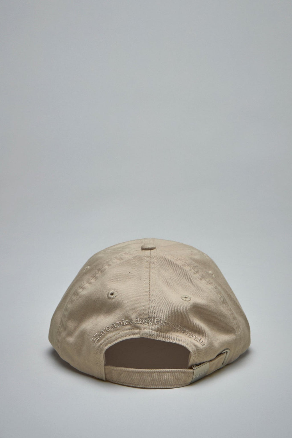 Ganni - Washed Cotton Canvas Cap Embroidery - LABELS