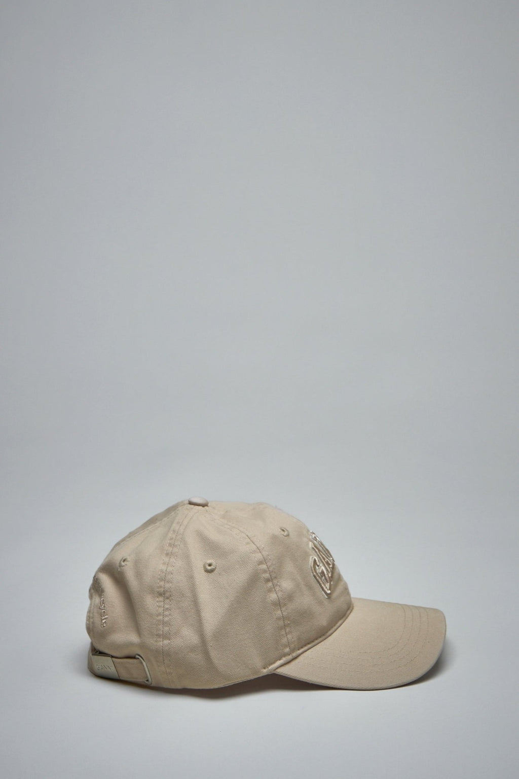 Ganni - Washed Cotton Canvas Cap Embroidery - LABELS