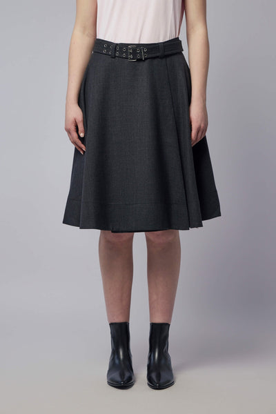 Wool Suiting Wrap Skirt