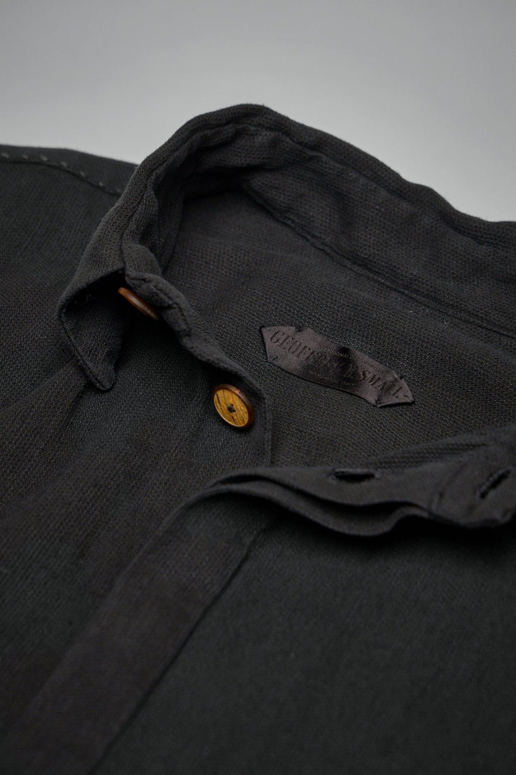 Geoffrey B. Small - Assymetric Swing Back Exaggerated Volume Short Sleeve Workshirt - LABELS