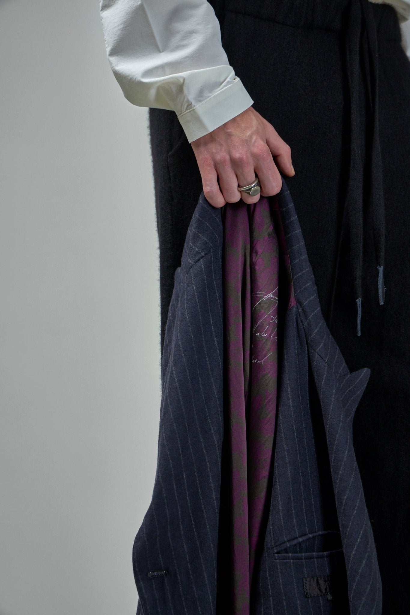 Geoffrey B. Small - Elongated Double - Breasted, 6 Buttons, Double Vent Tailored Jacket - LABELS