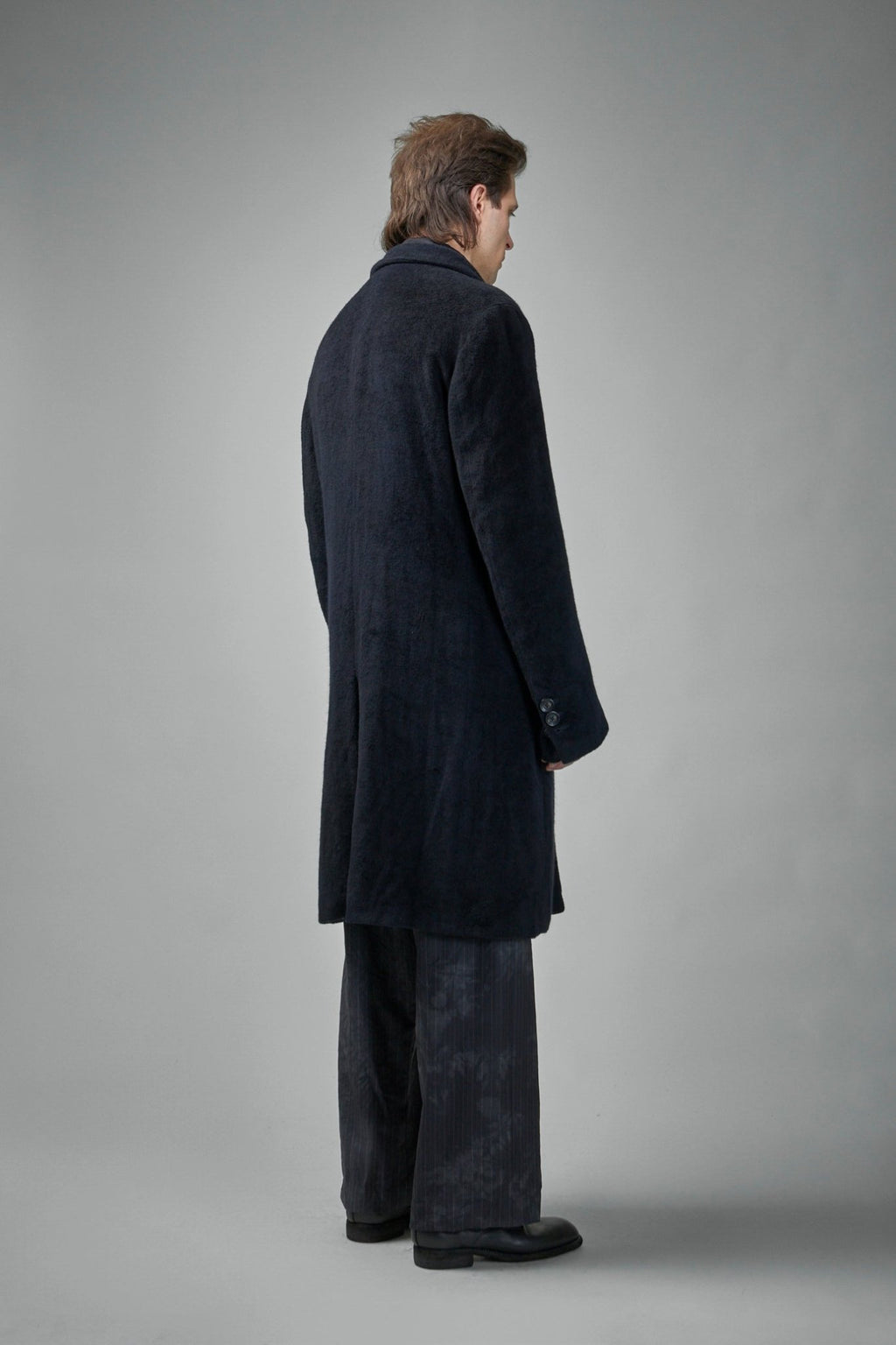 Geoffrey B. Small - Pure Alashan Cashmere 3 - ply Fully - Lined Como Silk Long Coat - LABELS