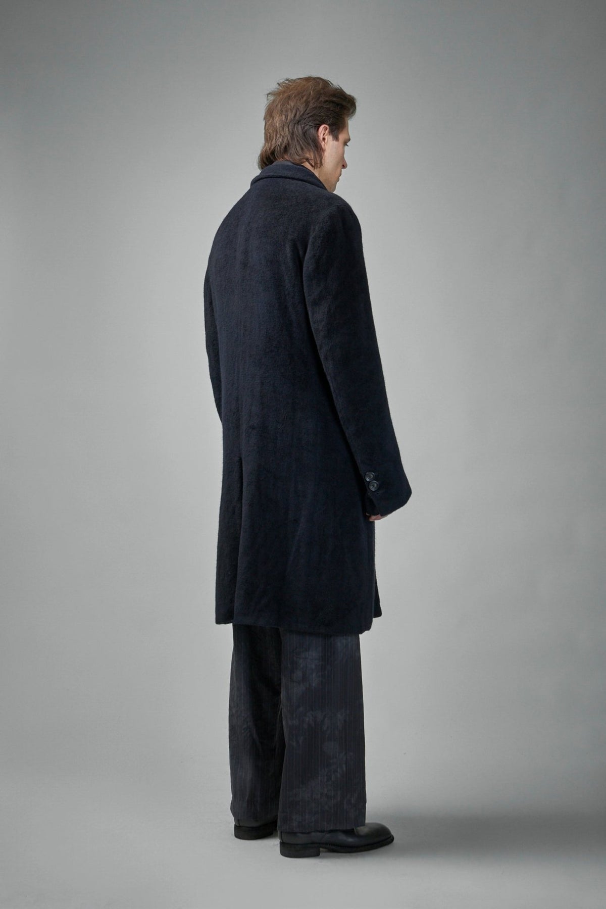 Geoffrey B. Small - Pure Alashan Cashmere 3 - ply Fully - Lined Como Silk Long Coat - LABELS
