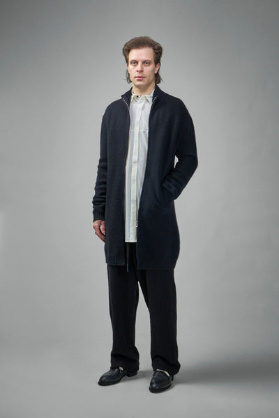 Pure Cariaggi Yarn Cashmere Long Knit Cardigan