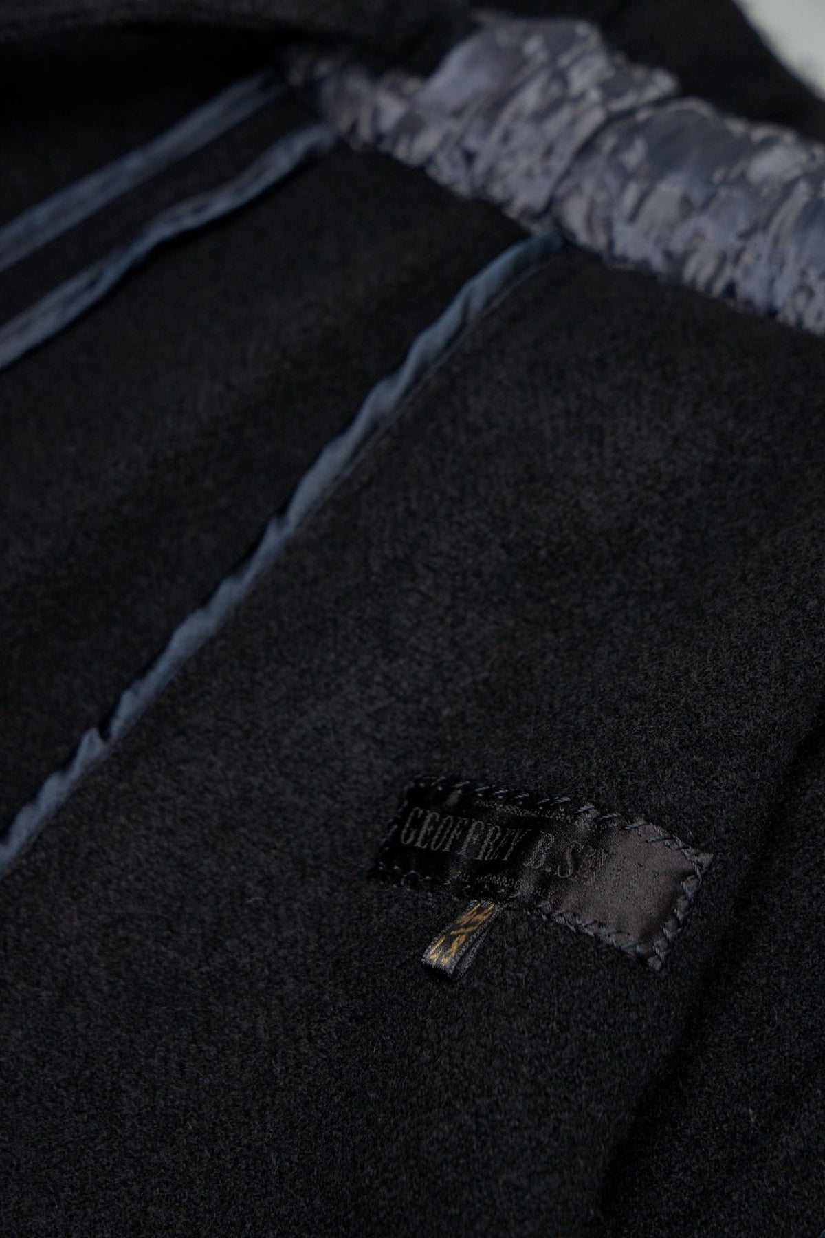 Detail shot of the special E. Ghiringhelli jacquard design