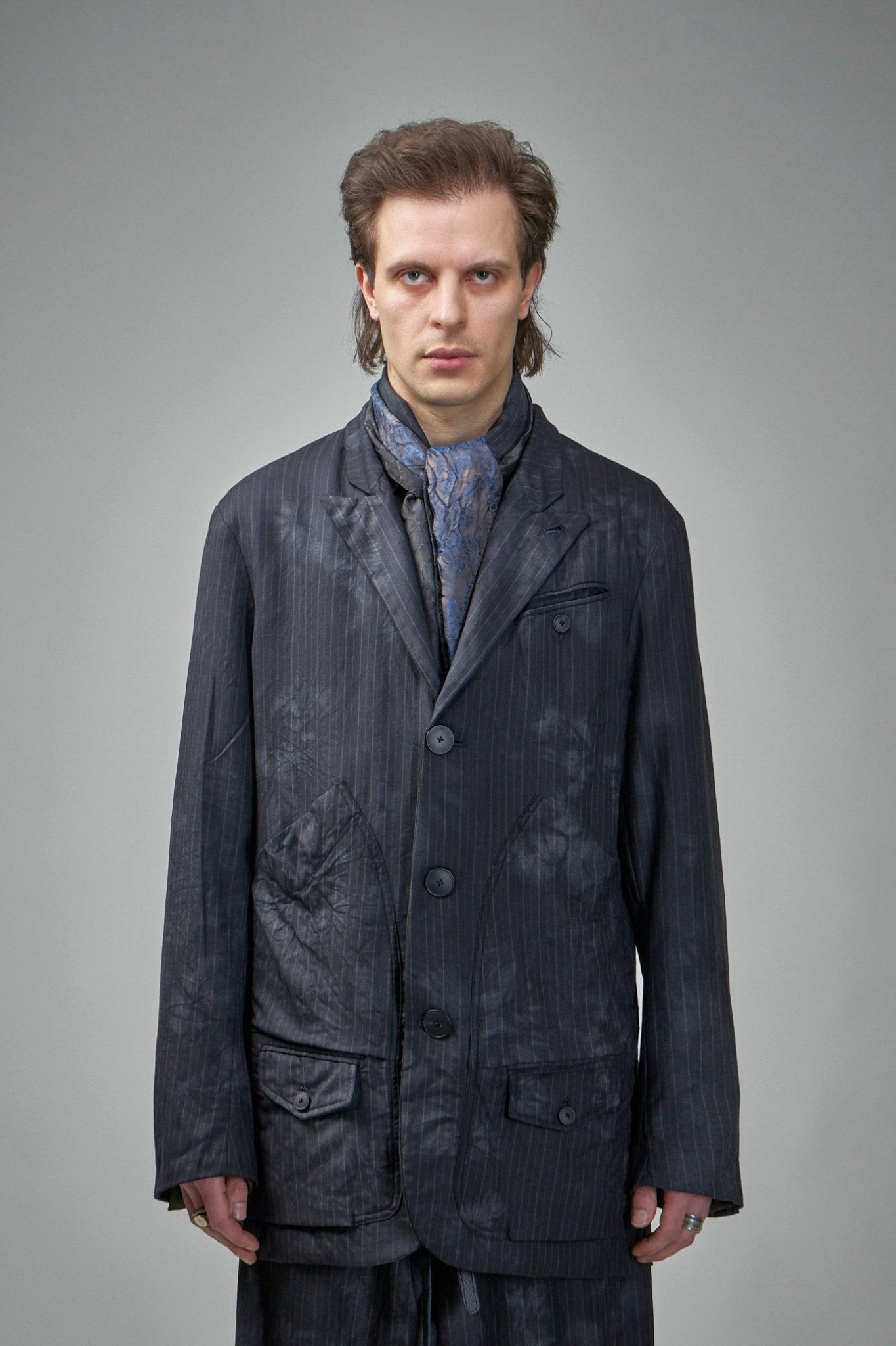 Geoffrey B. Small Blazers - Peak Lapel Linen Jacket – LABELS