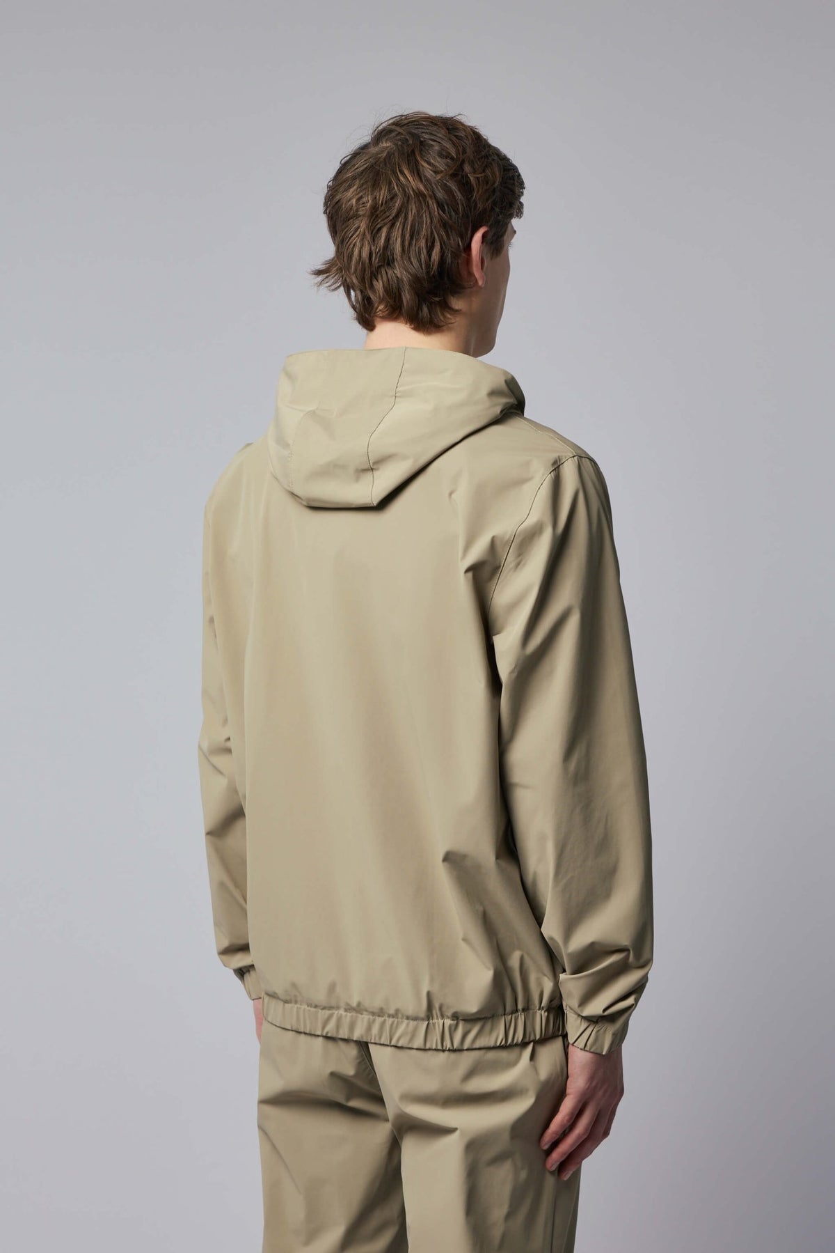 Beige Gogetti jacket styled for casual urban wear