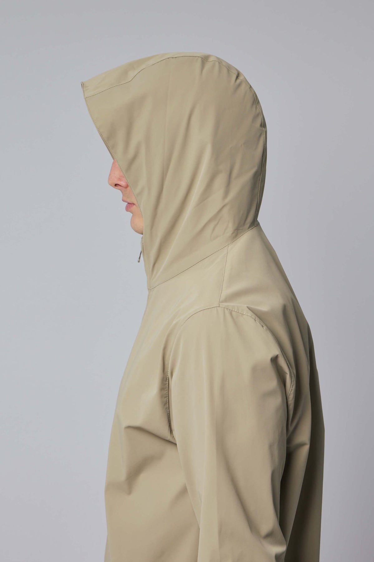 Helix jacket fabric texture showing polyamide blend quality