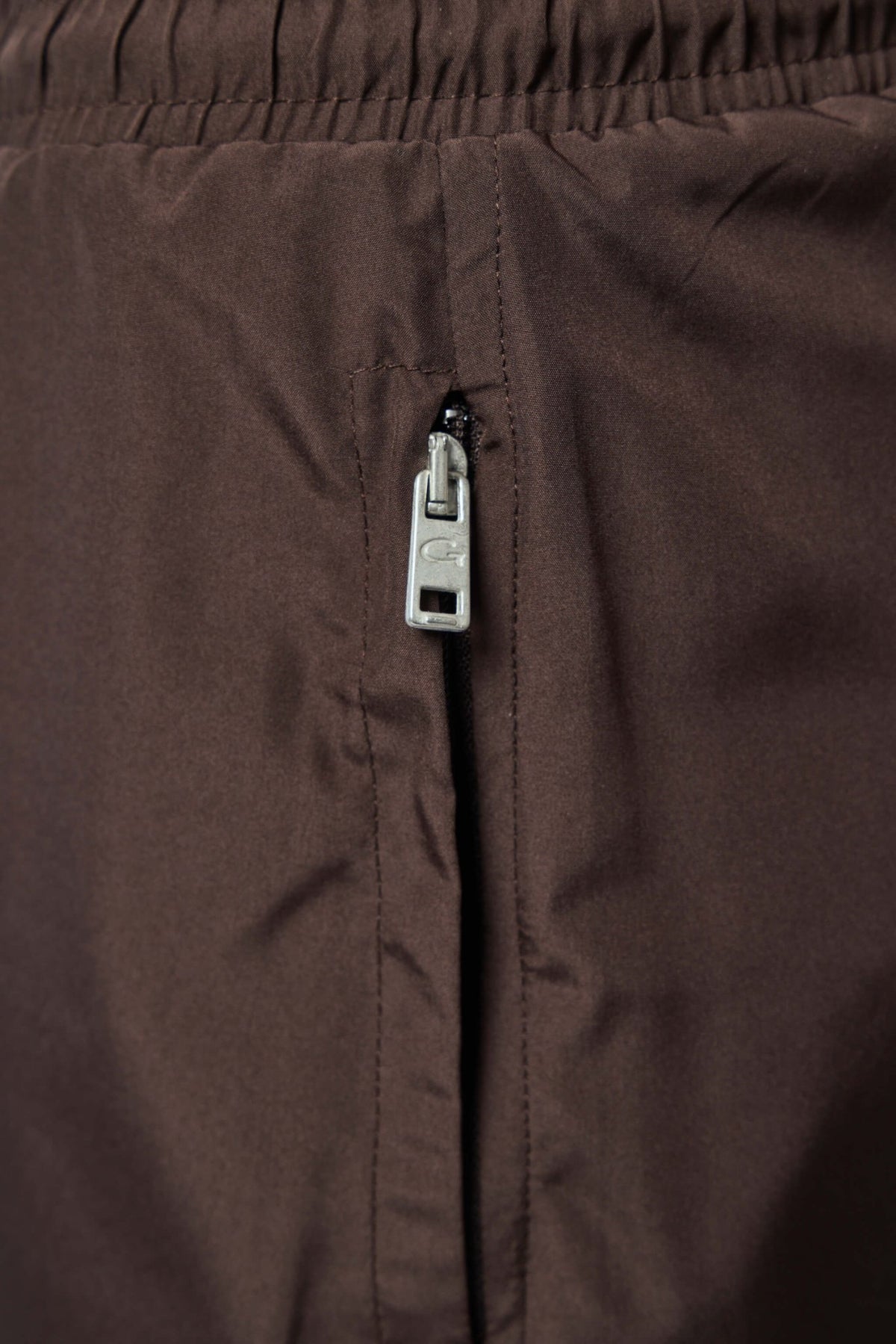 Gogetti shorts drawstring and elastic waistband construction detail