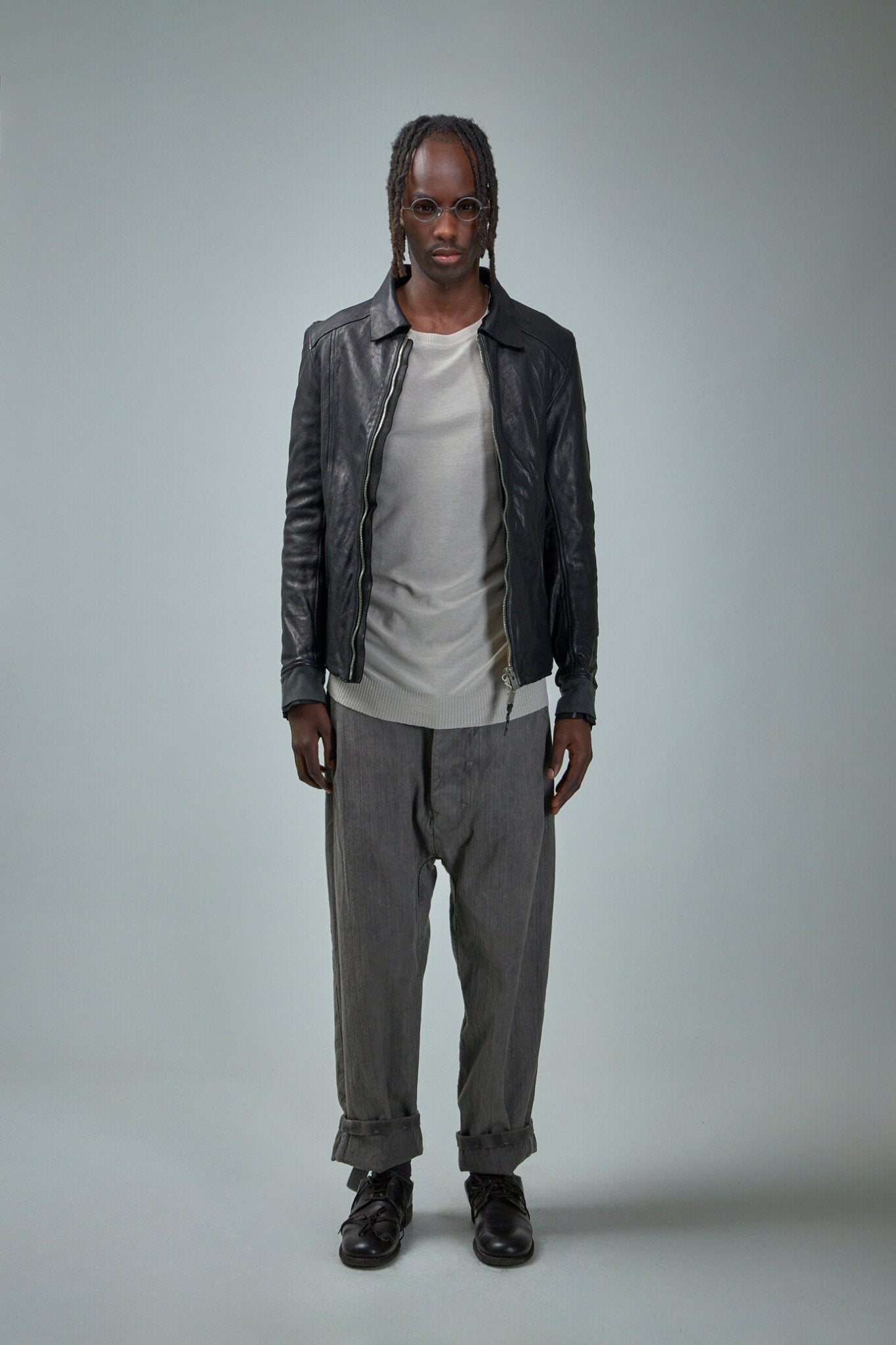 Guidi - Aviator Leather Jacket Soft Horse - LABELS