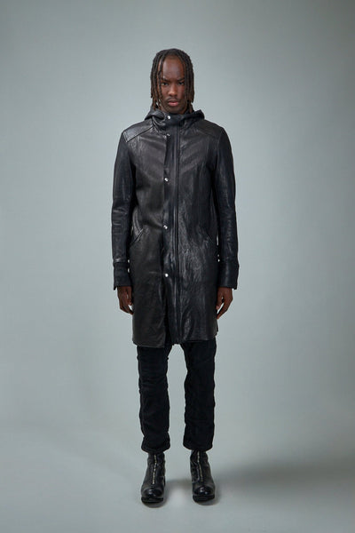 ジャケット・アウター Porter Classic HORSE LEATHER HOOD COAT Porter Classic (HORSE LEATHER HOOD COAT) Color：Black - TRAMPS