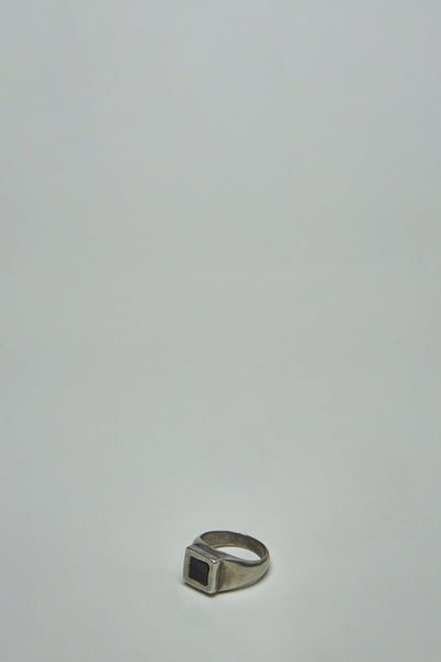 Silver Ring w/ Kangaroo Leather 925
