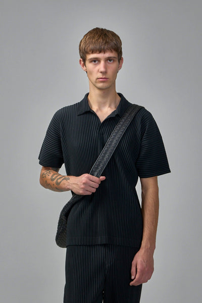 Pleated Polo Shirt