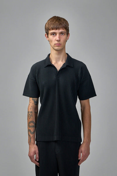 Pleated Polo Shirt