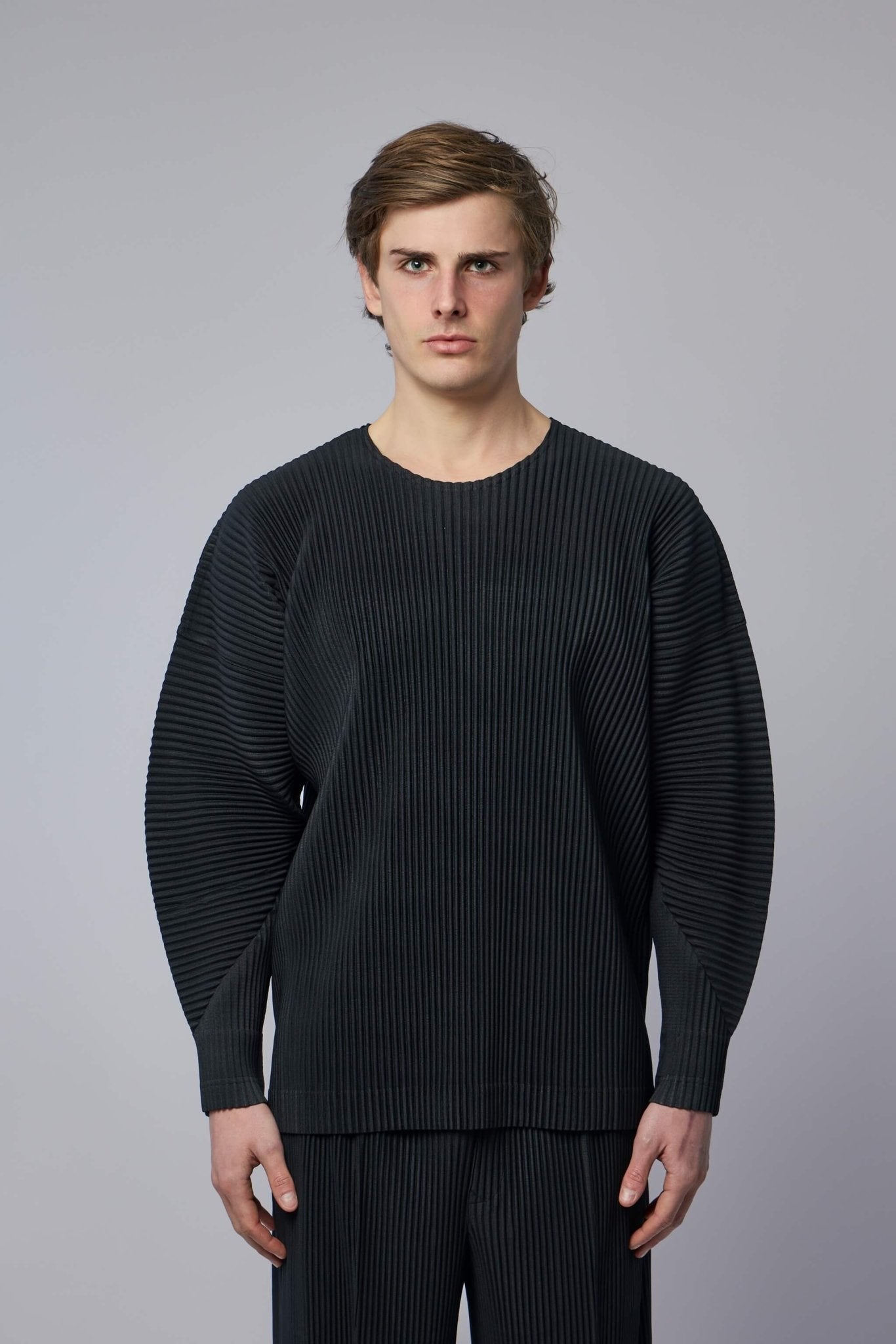 Homme Plissé Issey Miyake - January Pleated LS T‑shirt - LABELS