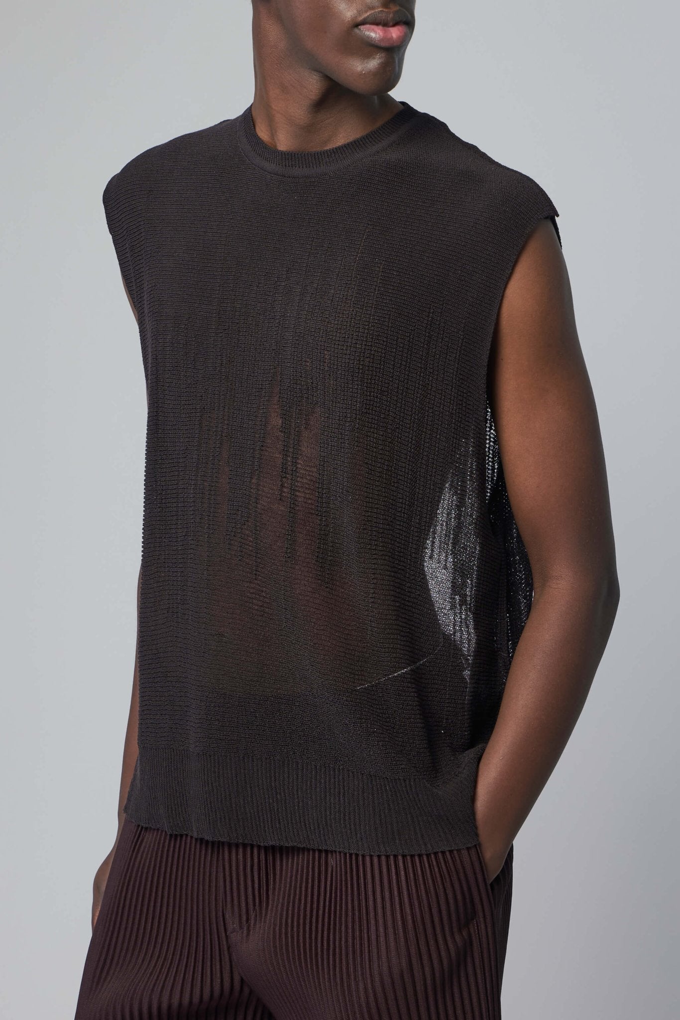 Homme Plissé Issey Miyake Knitwear Sleeveless Top – LABELS