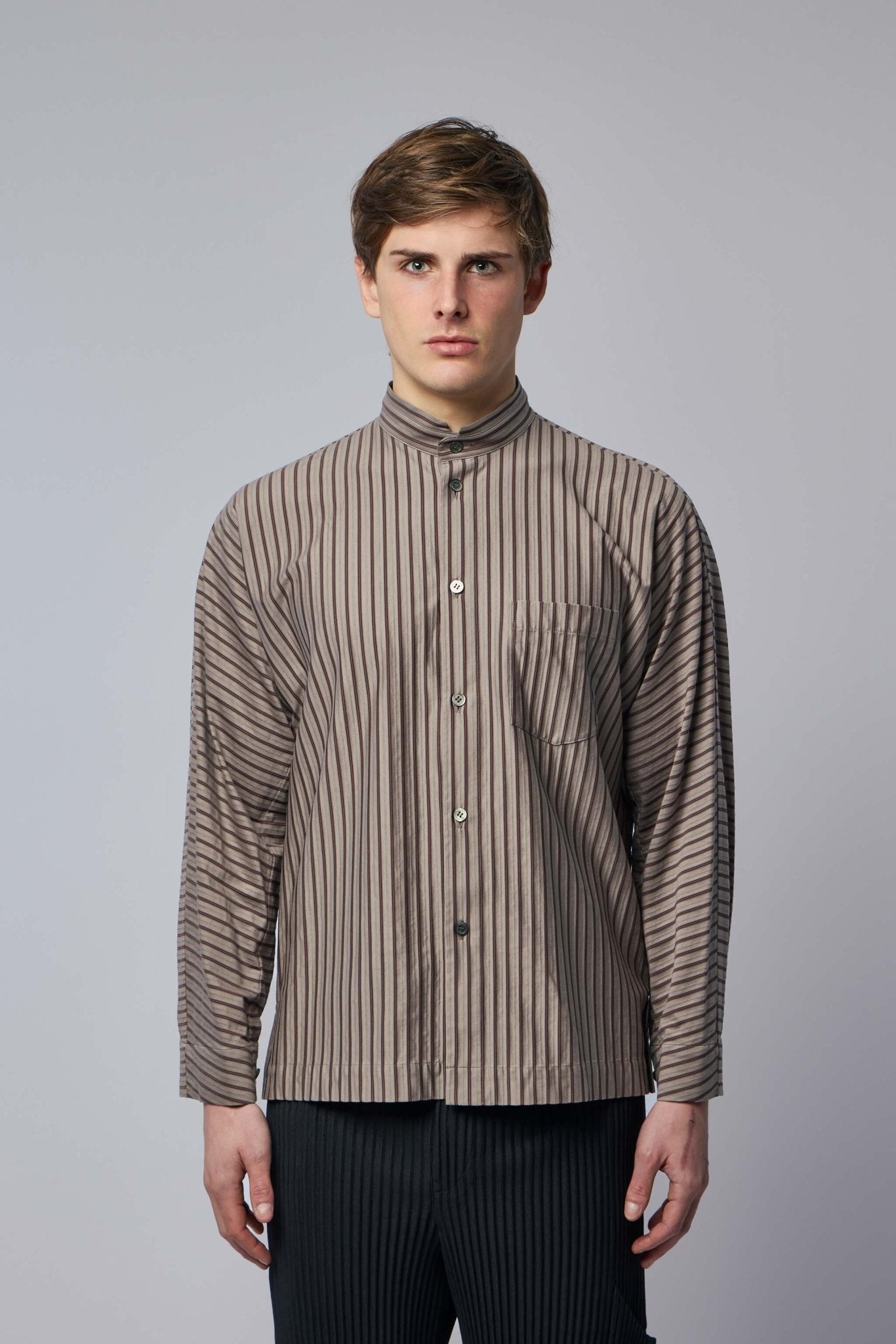 HOMME PLISSÉ ISSEY MIYAKE シャツ　サイズ2 Homme Plissé Issey Miyake Shirts - Stripe Jersey – LABELS