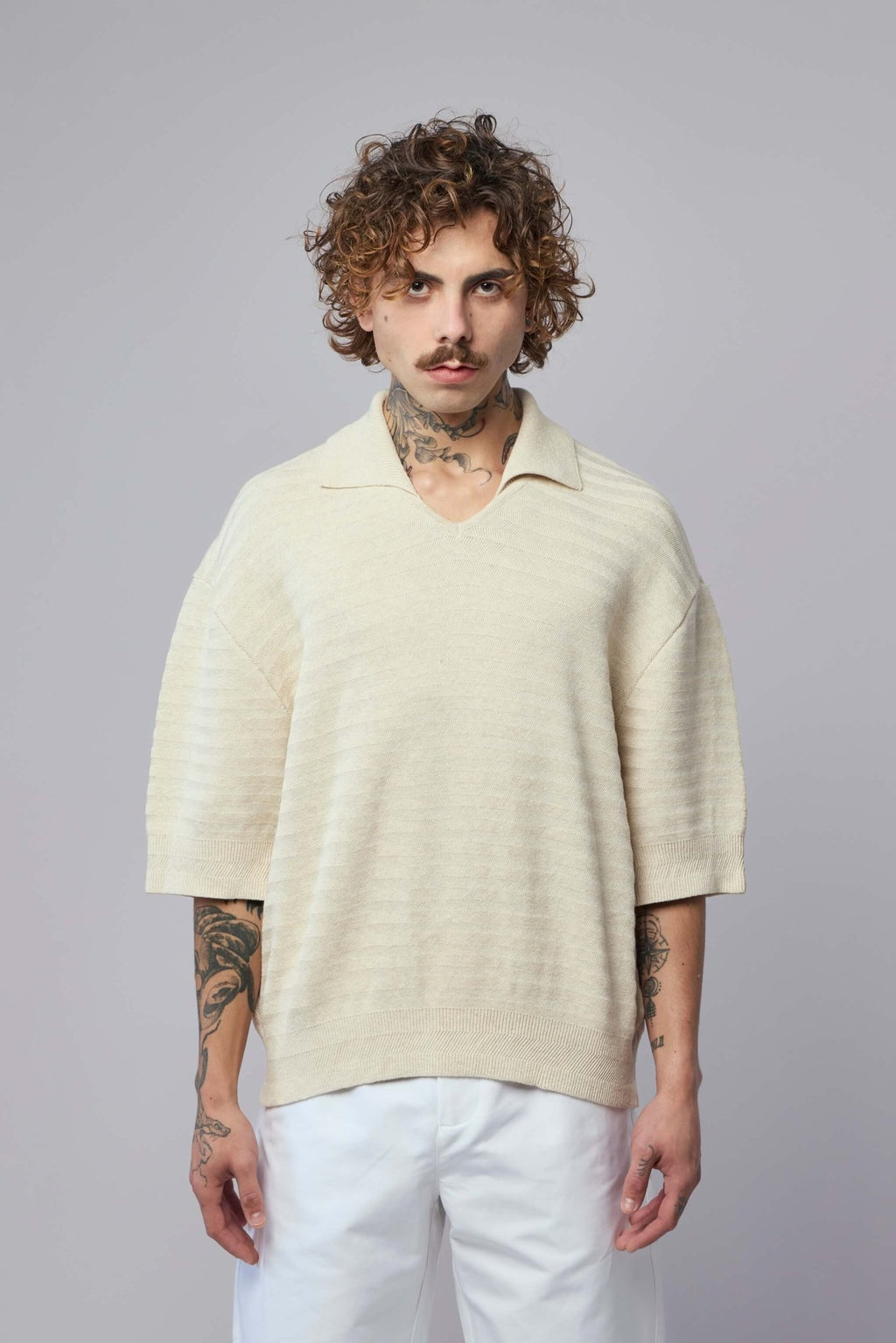 Jacquemus - Le Polo Maille Chevron - LABELS