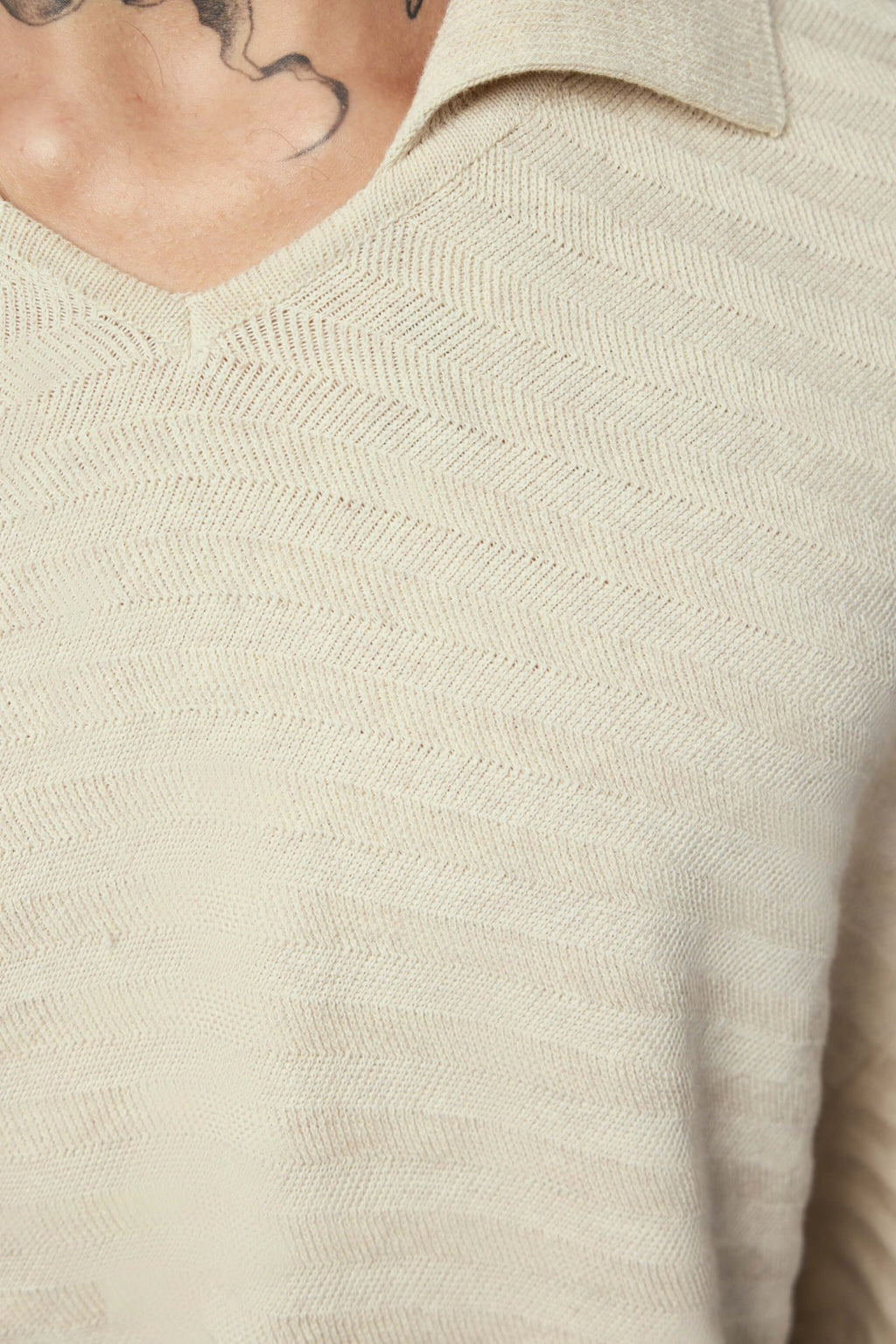 Jacquemus - Le Polo Maille Chevron - LABELS
