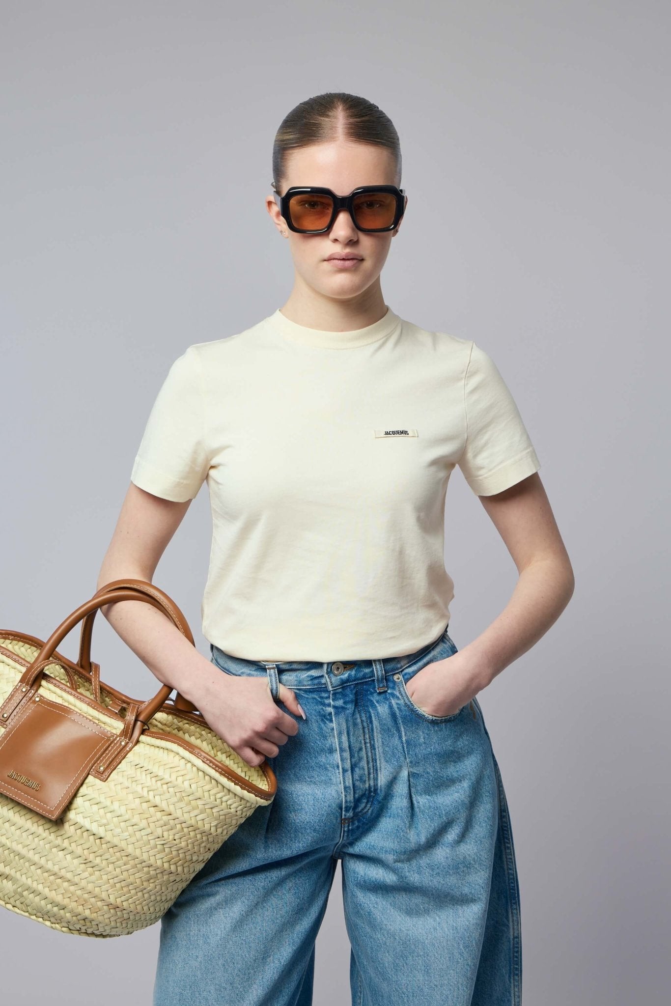 Jacquemus Le Tshirt Gros Grain Mc Cotton T-Shirt – LABELS