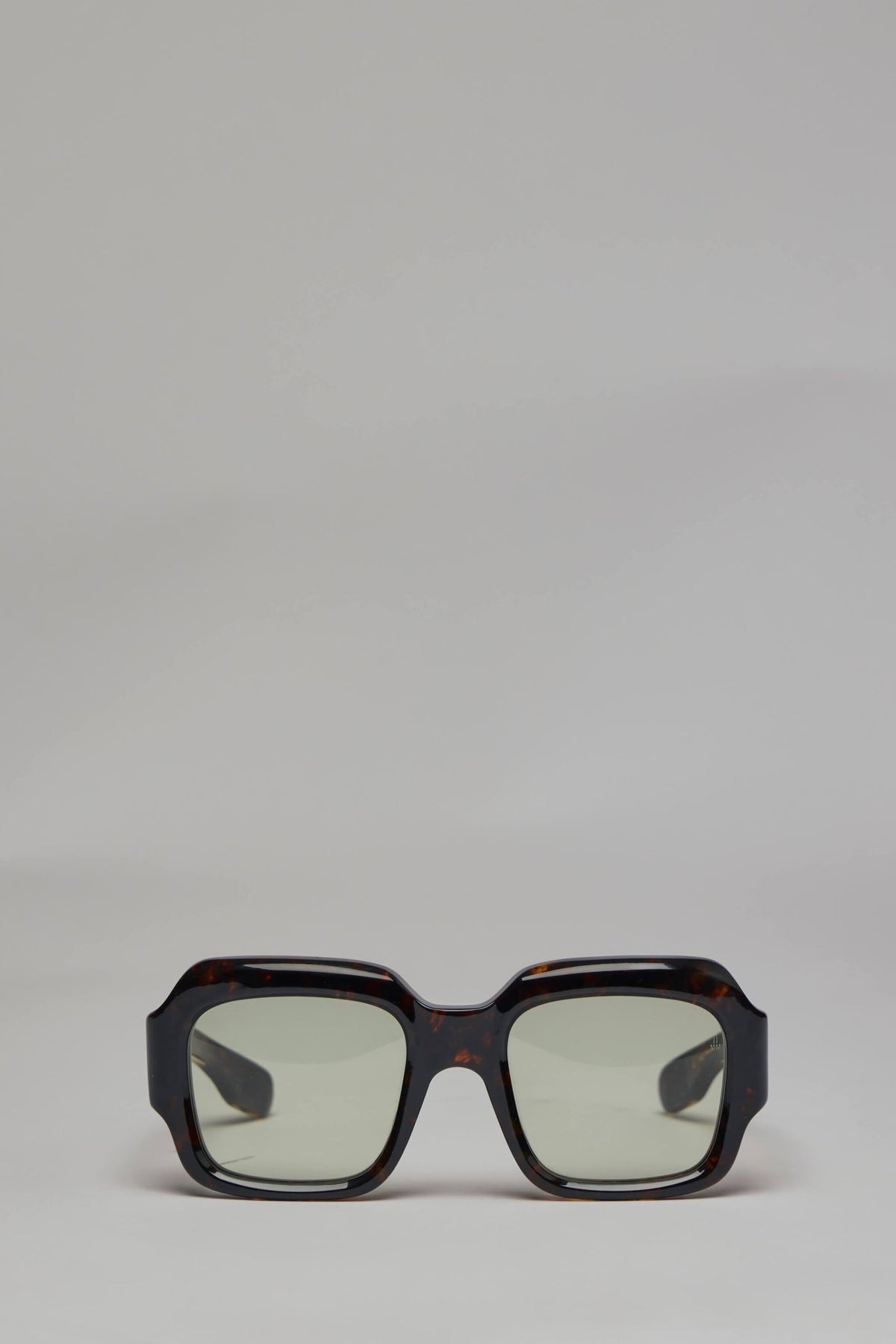 Jacques Marie Mage Evelyn sunglasses with rectangular tortoiseshell frame and gold temple accents