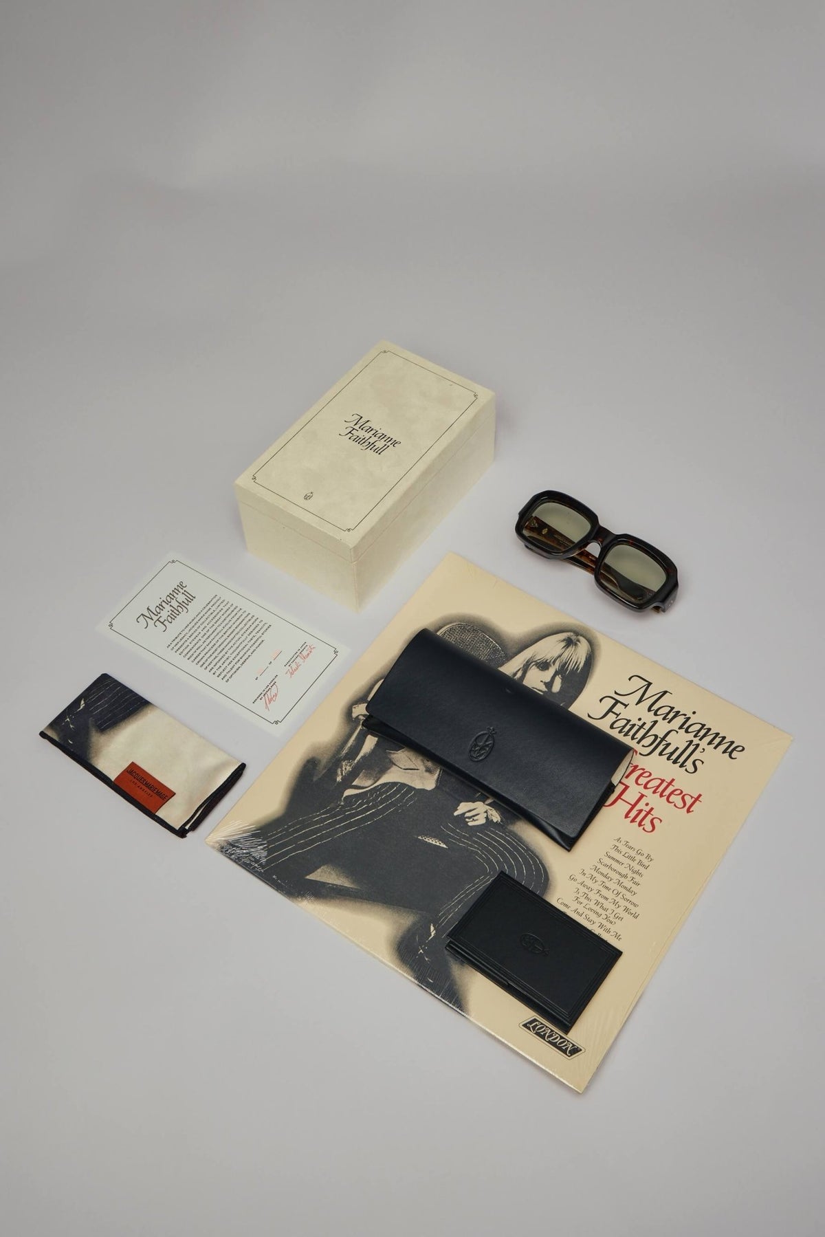 Jacques Marie Mage sunglasses displayed on neutral background showing lens gradient, view 5