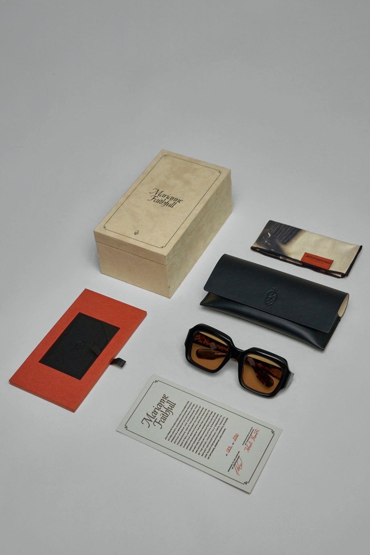 Premium sunglasses displayed against neutral background showcasing craftsmanship, view 7