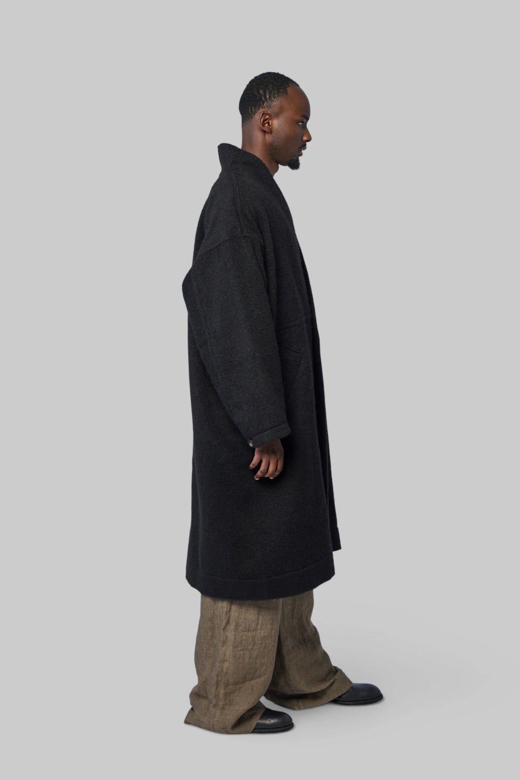 Jan-Jan Van Essche - Coat With Standing Collar,jet Pockets - LABELS