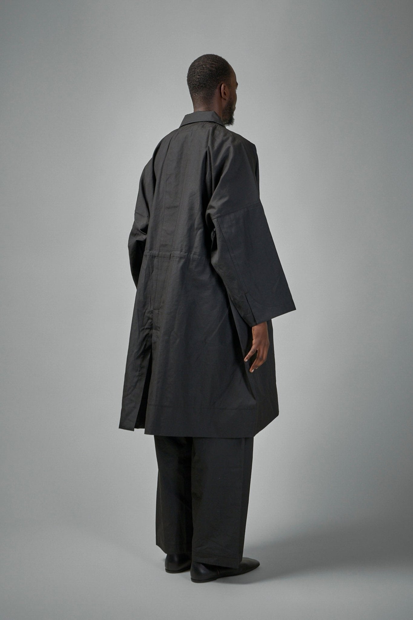 Jan - Jan Van Essche - COAT32 Long Loose Unlined Fit Coat With Detachable Collar - LABELS