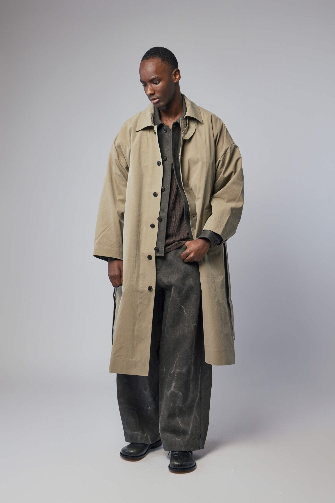 Jan-Jan Van Essche Trenchcoats - Relaxed Cotton Coat – LABELS