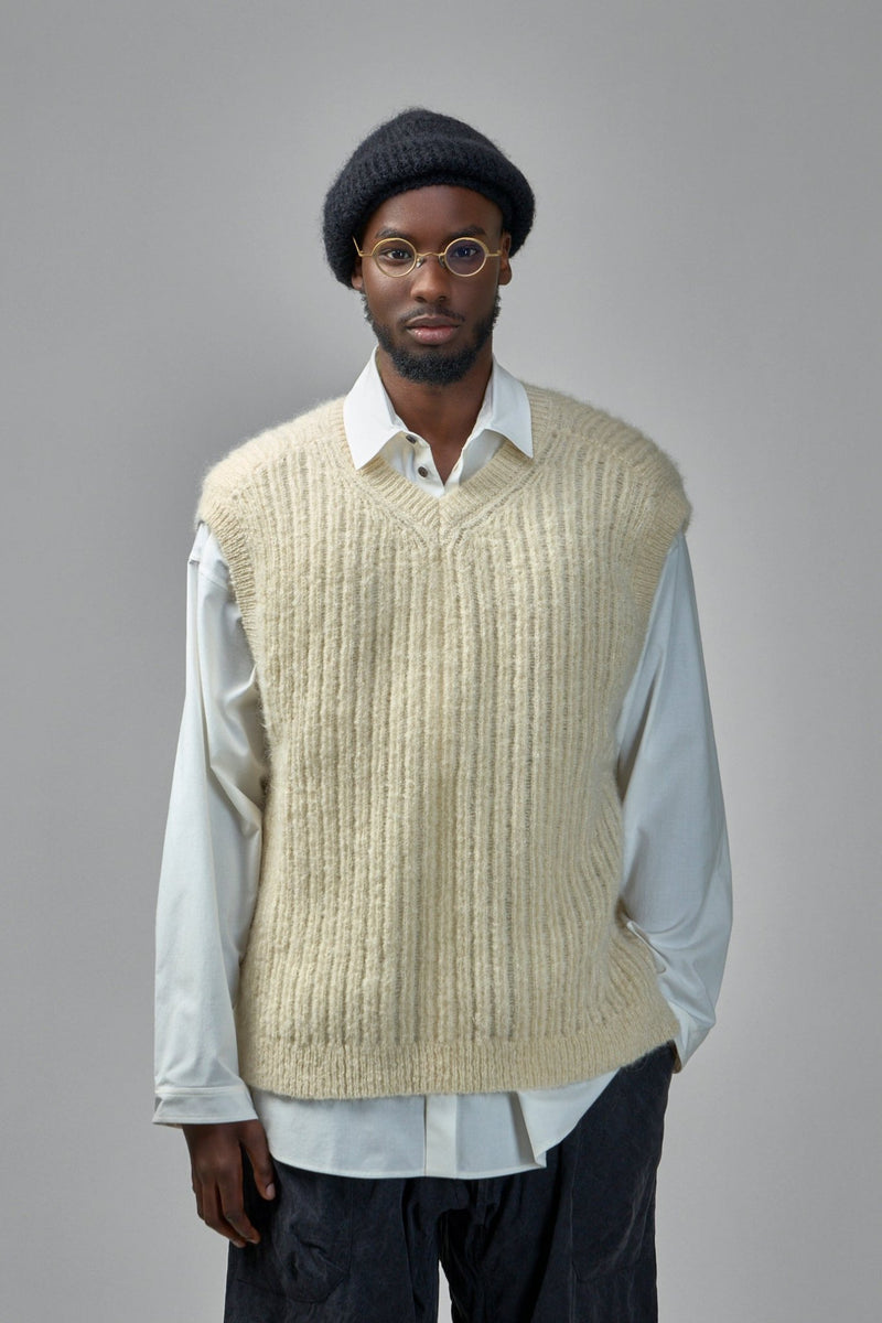 Jan - Jan Van Essche - Knit72 Wide fit Sleeveless V - Neck - LABELS