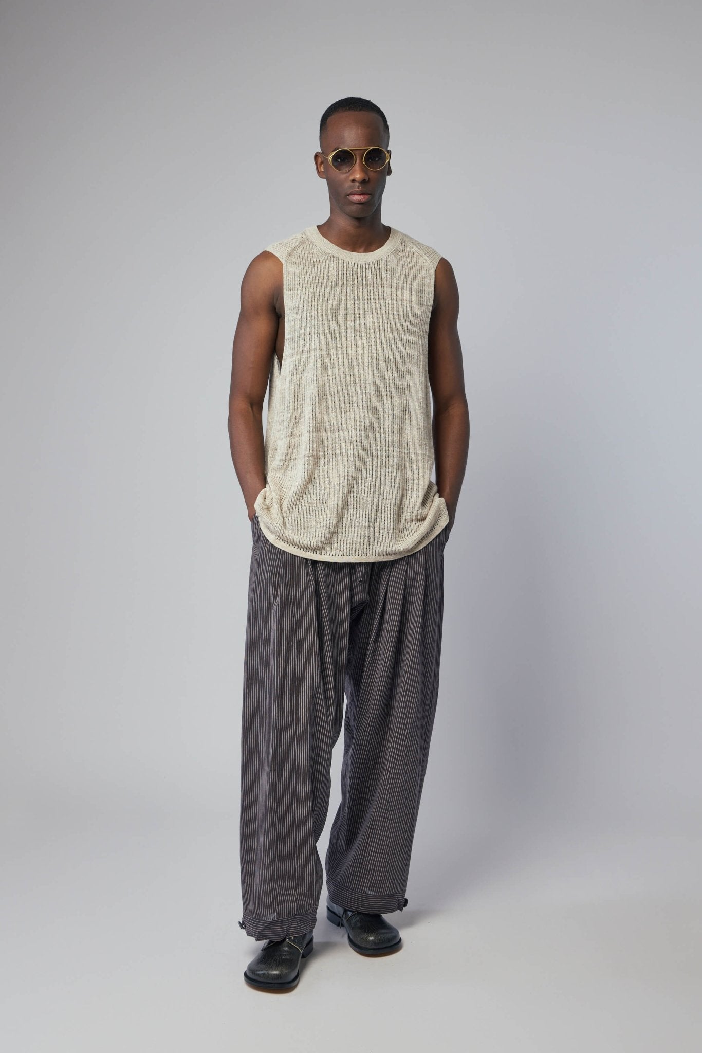 Jan-Jan Van Essche Tank Tops - Mesh Knit Linen Cotton – LABELS