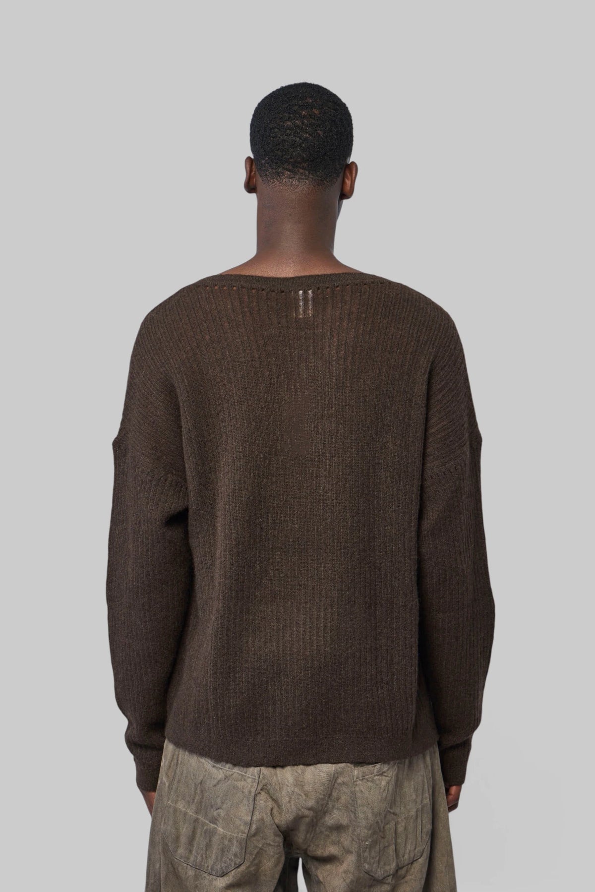 Jan-Jan Van Essche - Knitted Boat Neck Sweater - LABELS