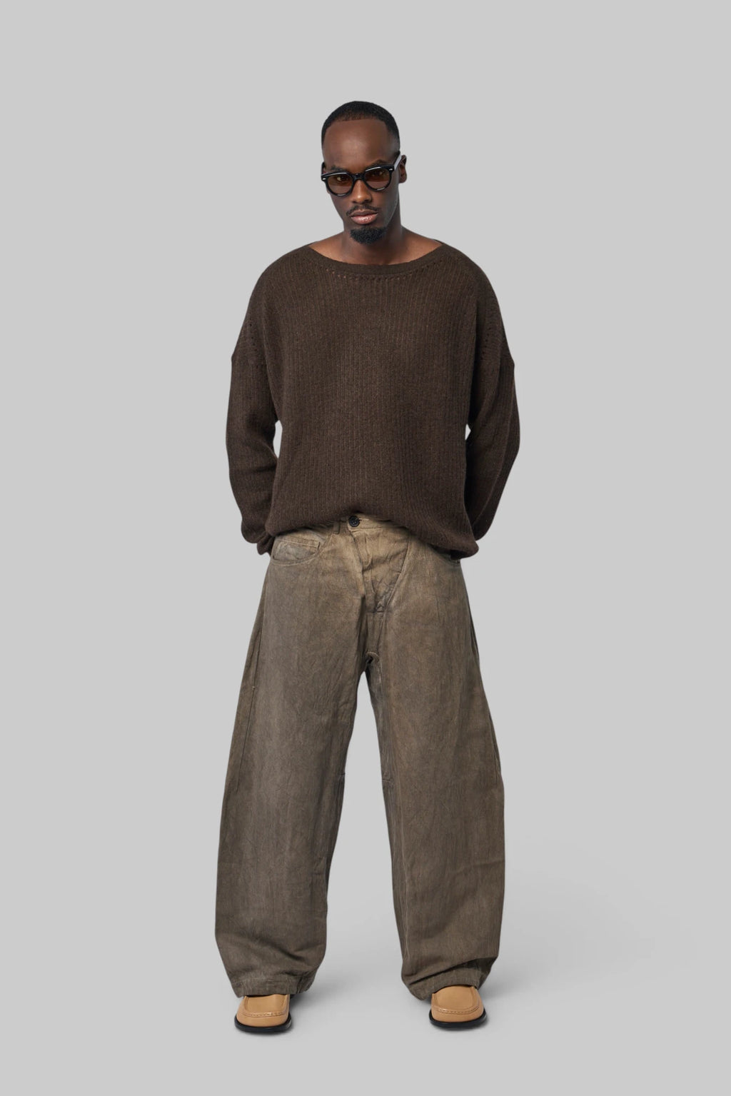 Jan-Jan Van Essche - Knitted Boat Neck Sweater - LABELS