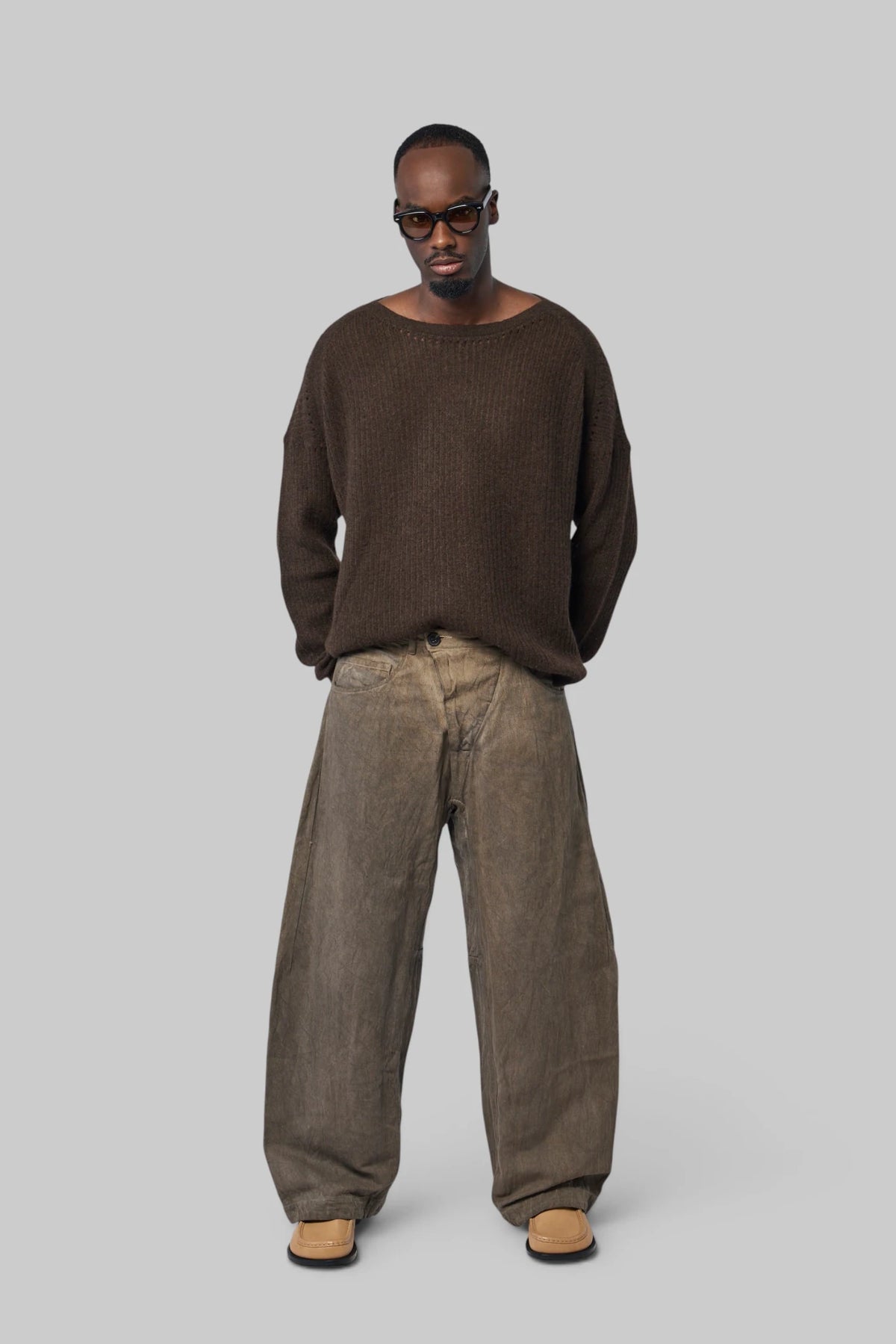 Jan-Jan Van Essche - Knitted Boat Neck Sweater - LABELS