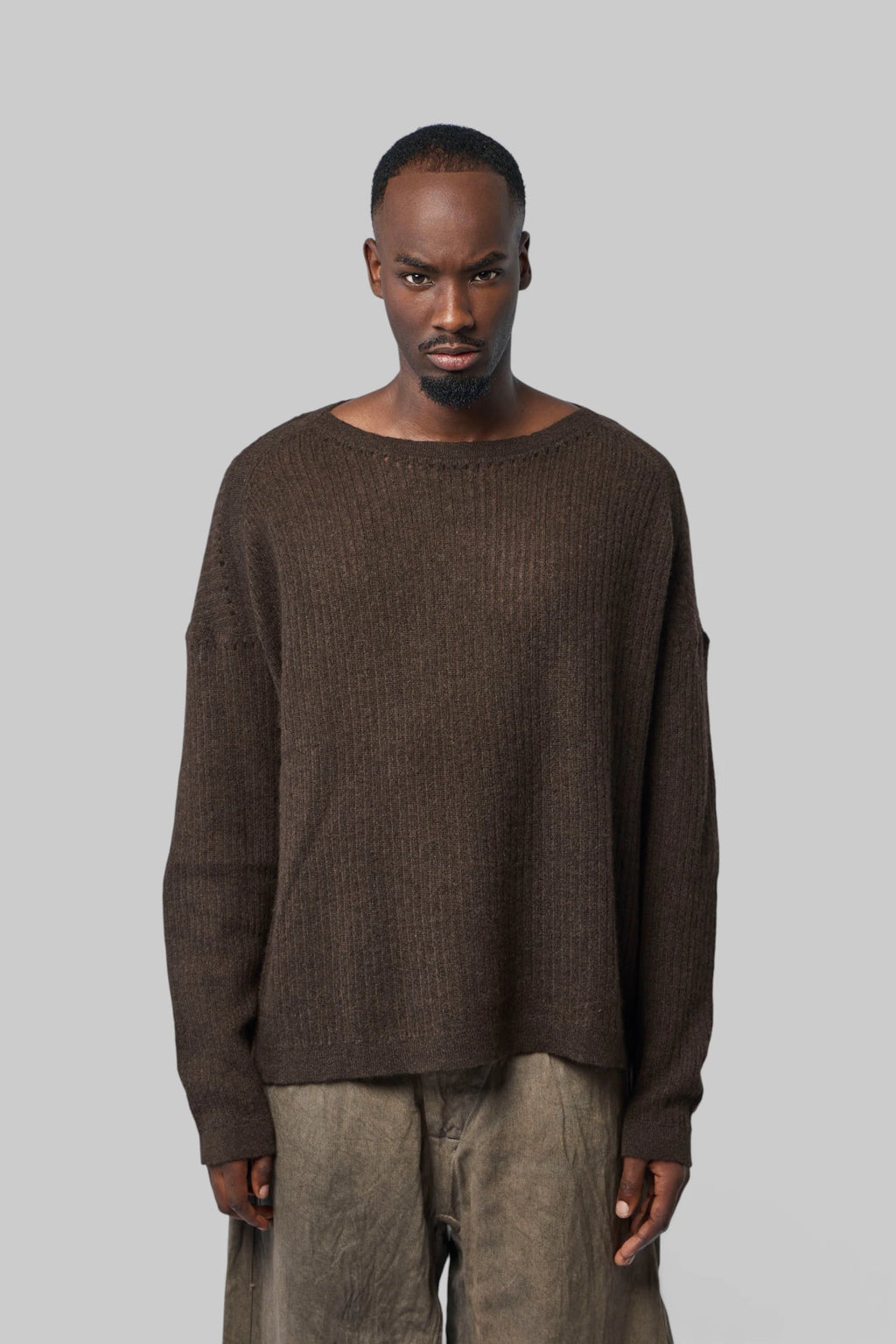 Jan-Jan Van Essche - Knitted Boat Neck Sweater - LABELS