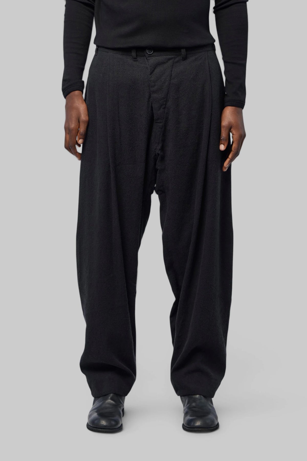 Jan-Jan Van Essche - Single Pleated, Loose Fit Trousers - LABELS