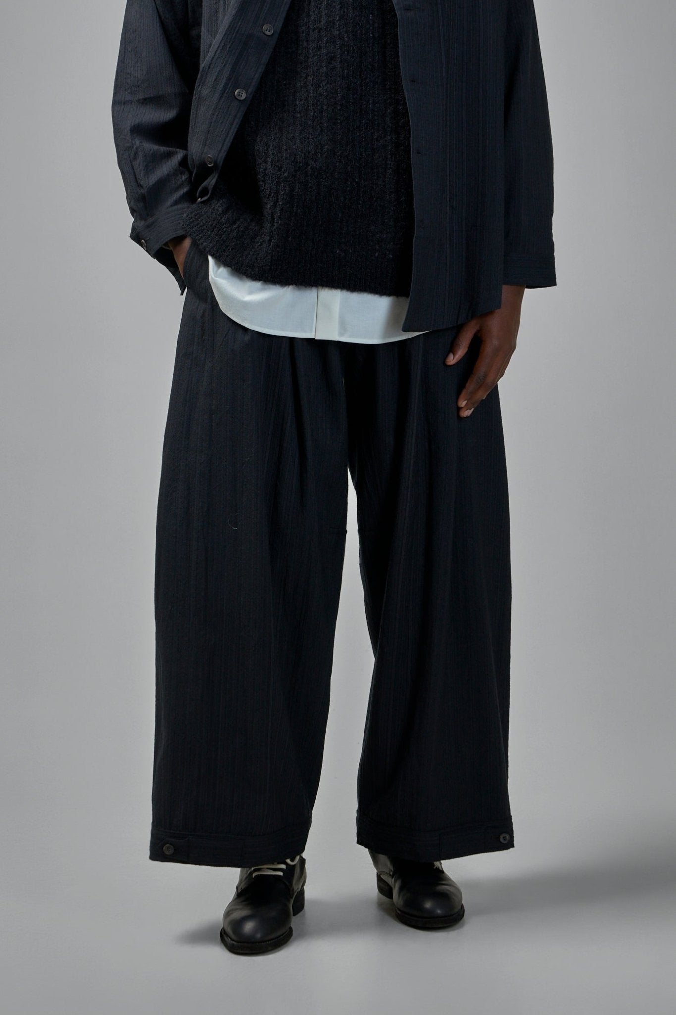 Jan - Jan Van Essche - Trousers87 Medium Seersucker - LABELS