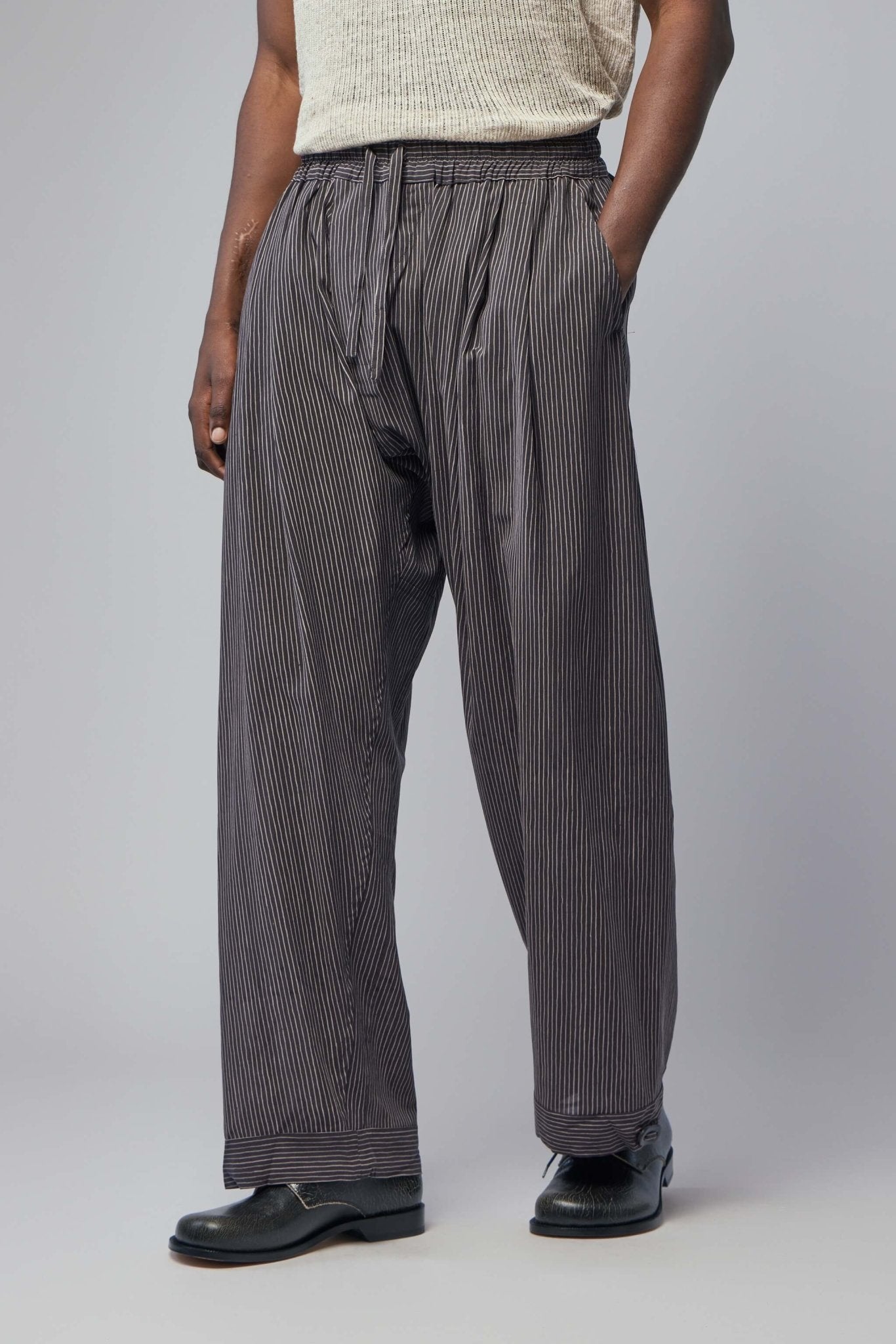 Jan jan van essche Hemp パンツ ヘンプ Jan-Jan Van Essche Wide-Leg Pants - Organic Cotton Hemp – LABELS