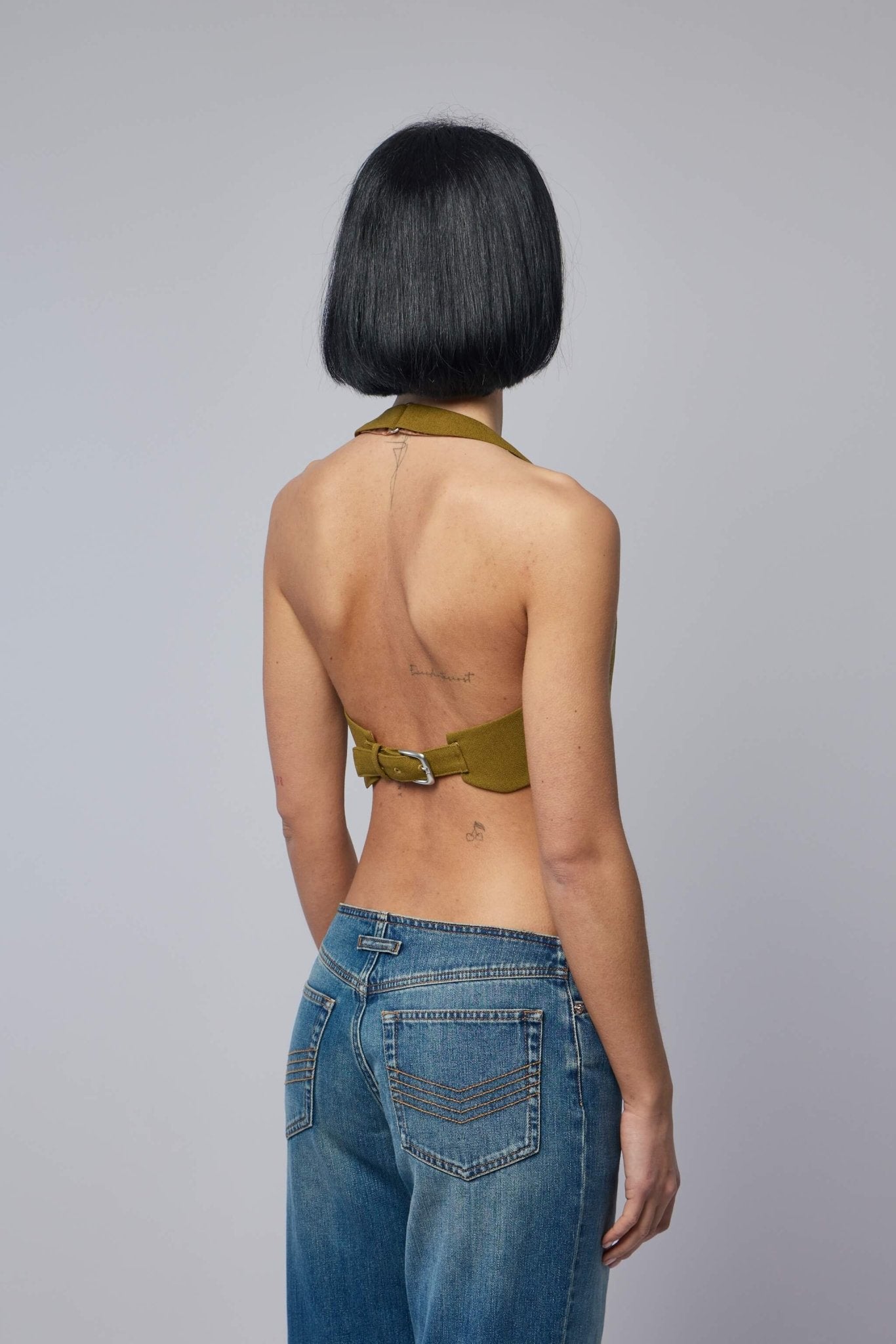 Jean Paul Gaultier - Backless Tailoring Gilet With Belt Detail - LABELS