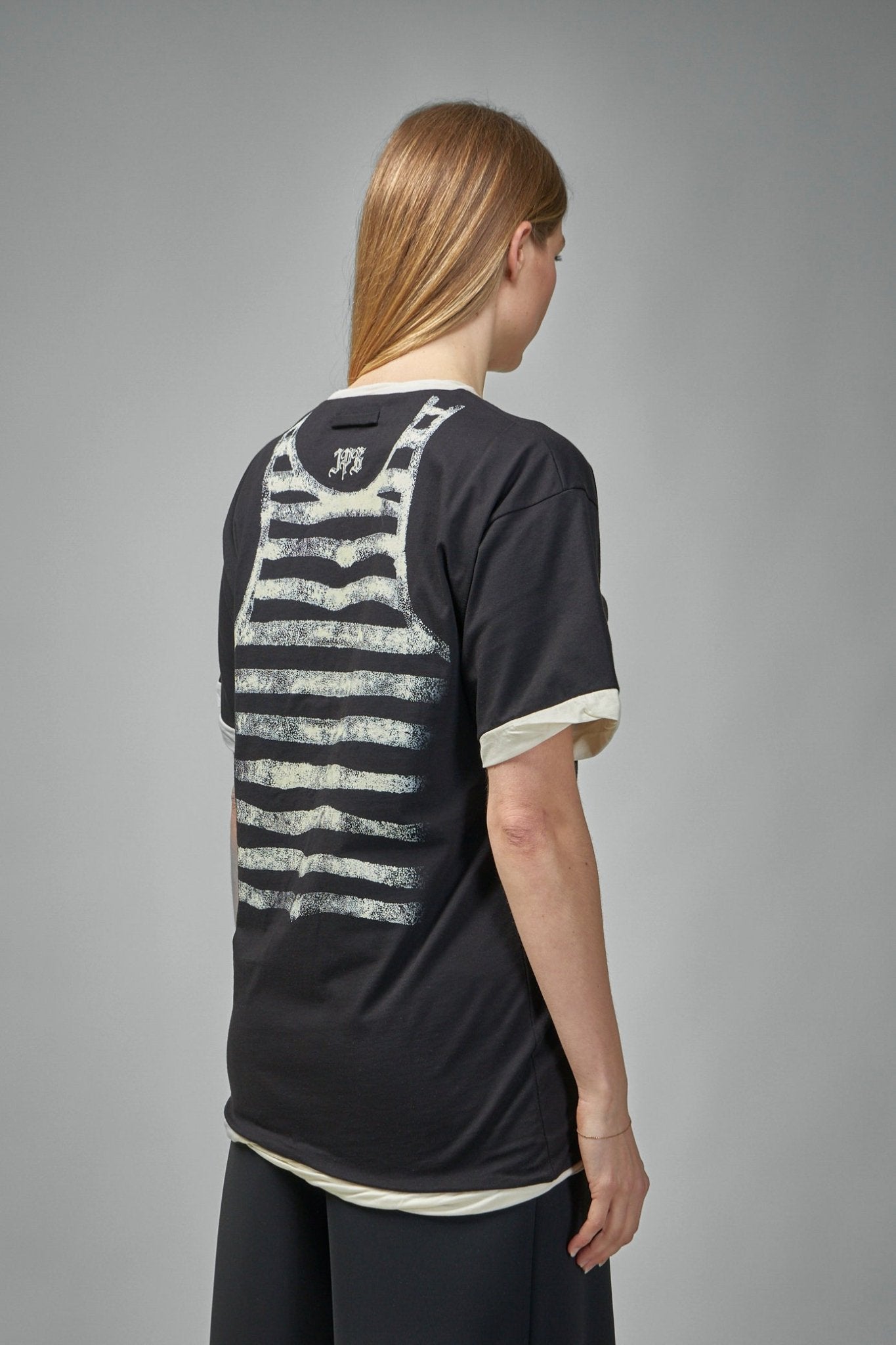 Jean Paul Gaultier - Cotton Asymetric T-Shirt Printed ''Tattoo" - LABELS