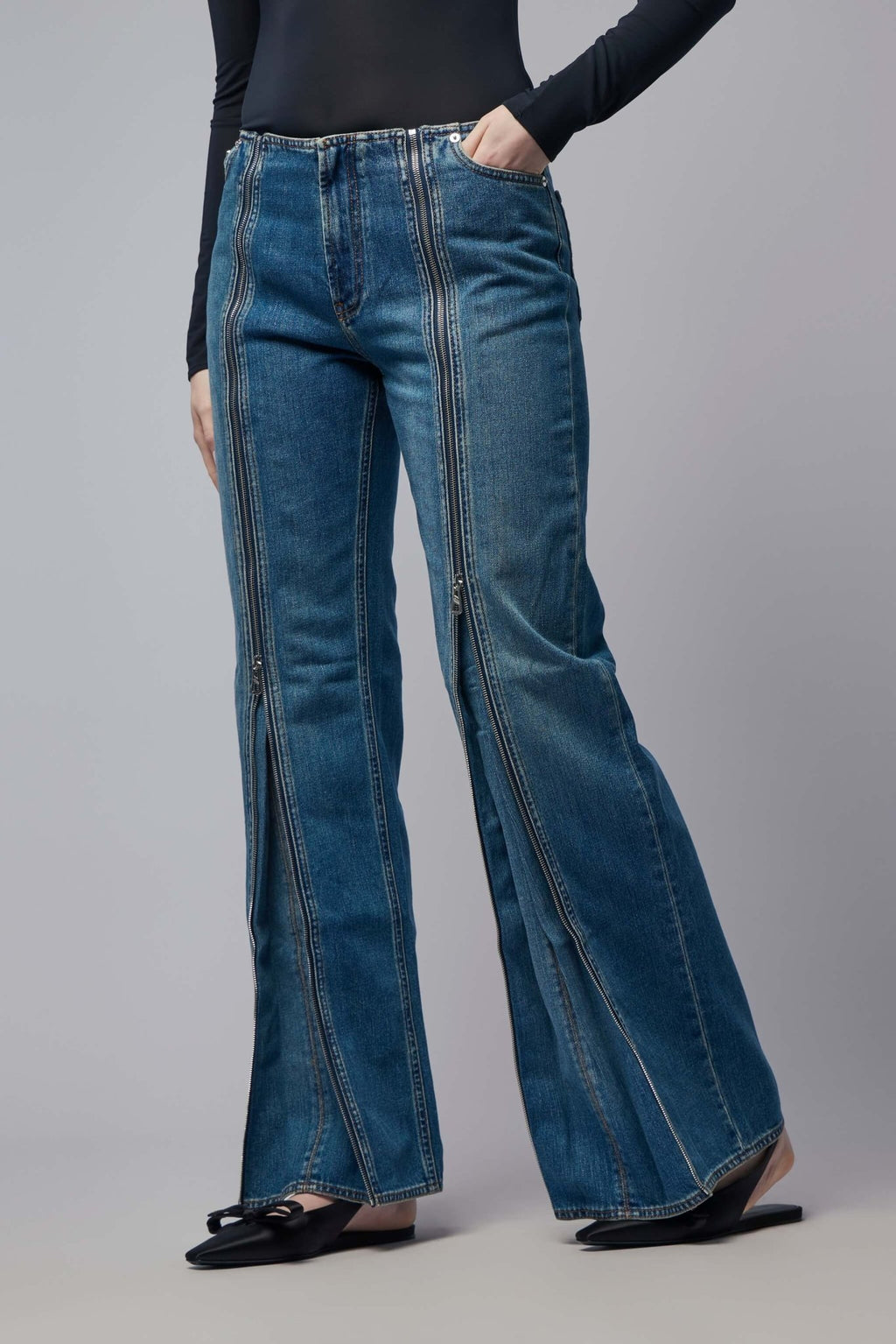 Jean Paul Gaultier - Front Zipped Denim Trouser - LABELS