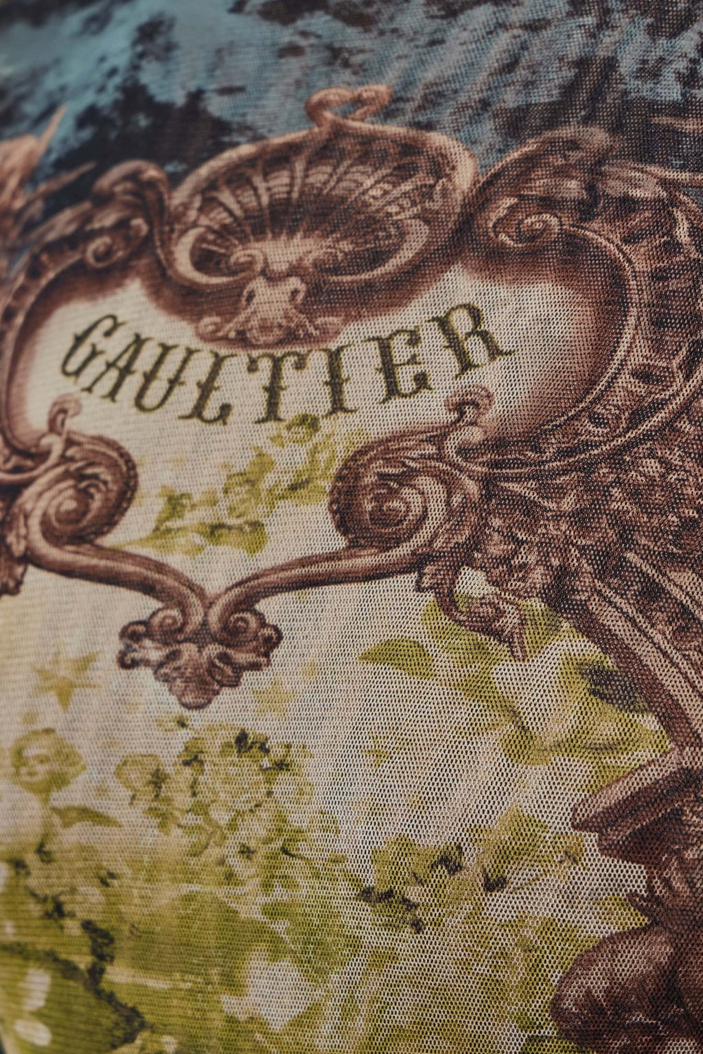 Jean Paul Gaultier - Mesh Body with Open Back Printed Medaillon - LABELS